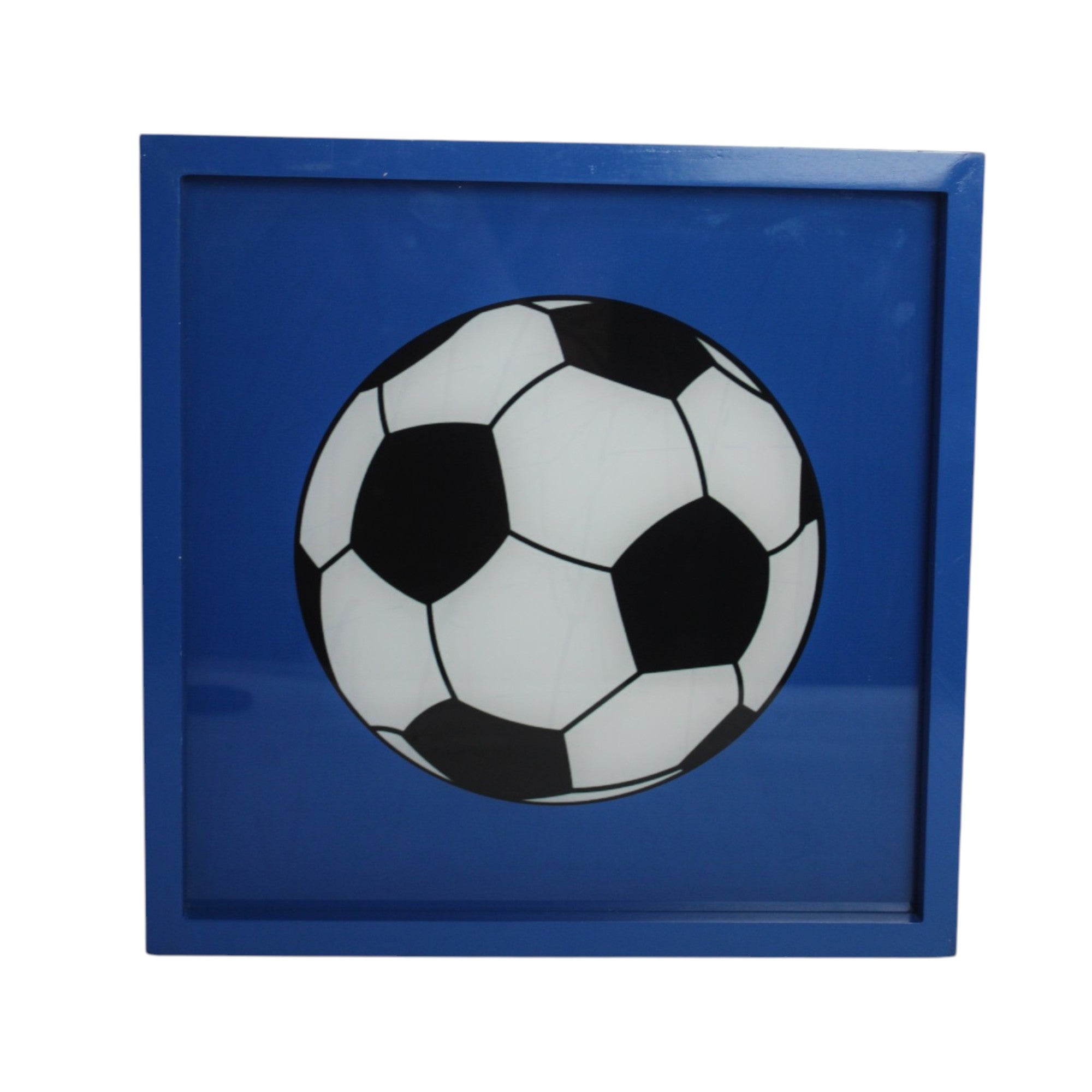 Premium Glass Wall Décor with Football Design