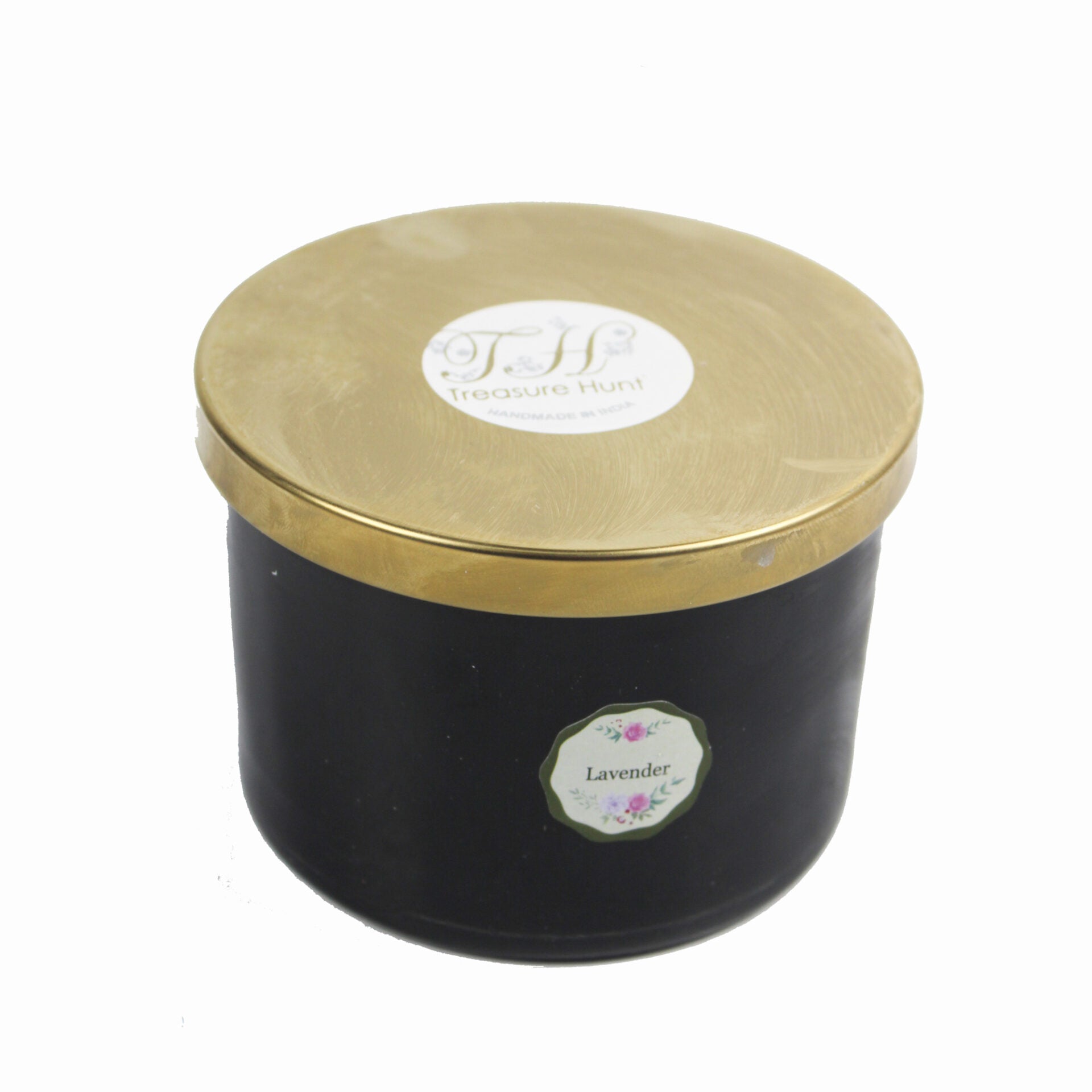 Candle 300 gms Black Jar for Gift & Home Decor
