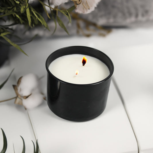 Candle 300 gms Black Jar for Gift & Home Decor