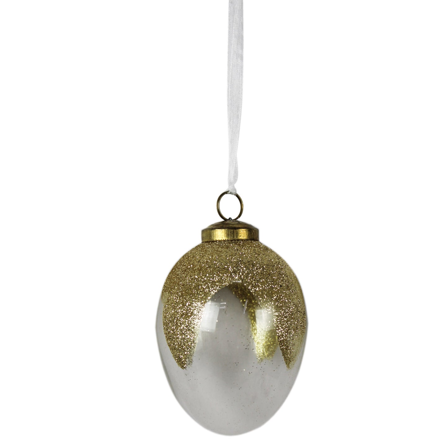 Set of 6 Oval Shaped Christmas Hanging Ornaments