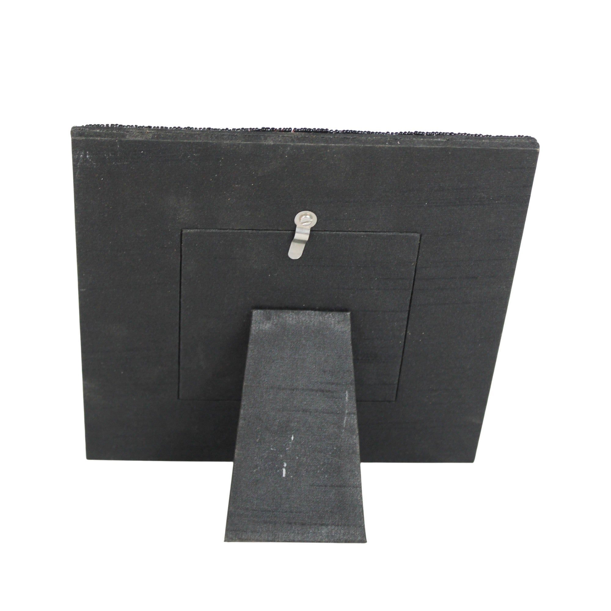 Tribal Geometric Hand-Beaded Artisan Photo Frame