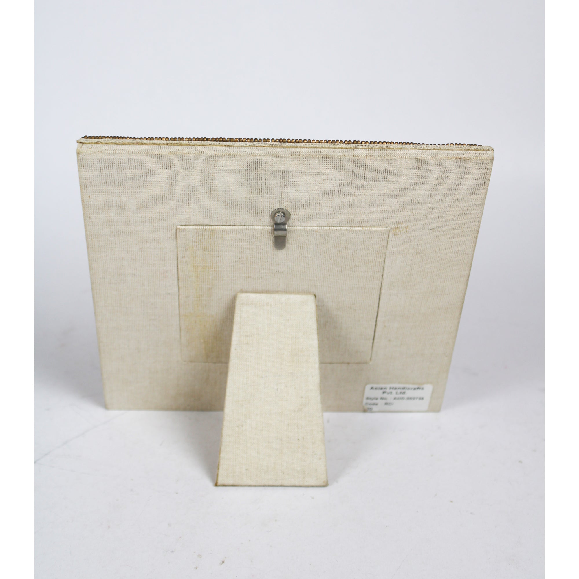 Hand-Beaded Artisan Photo Frame