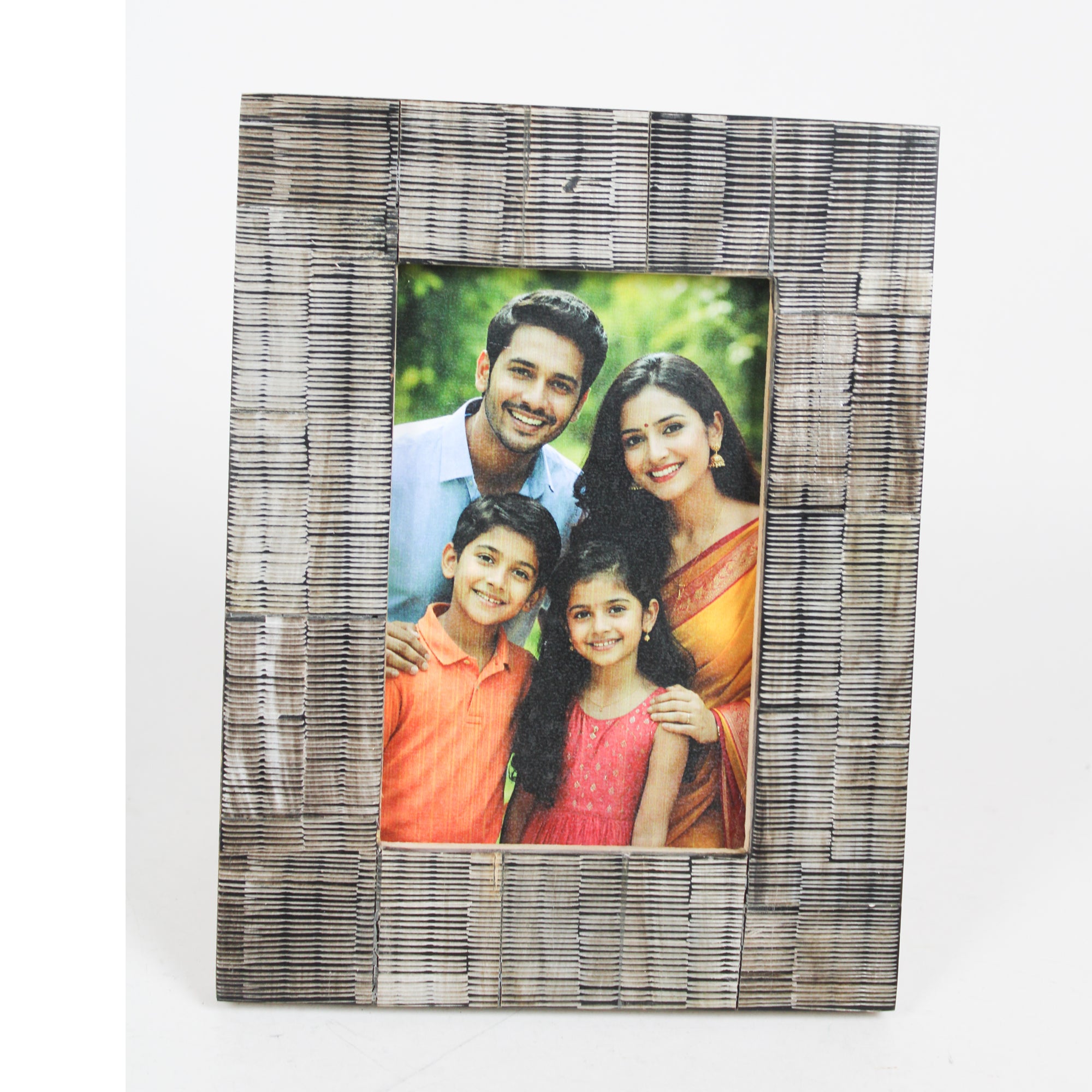 Rustic Textured Resin Photo Frame