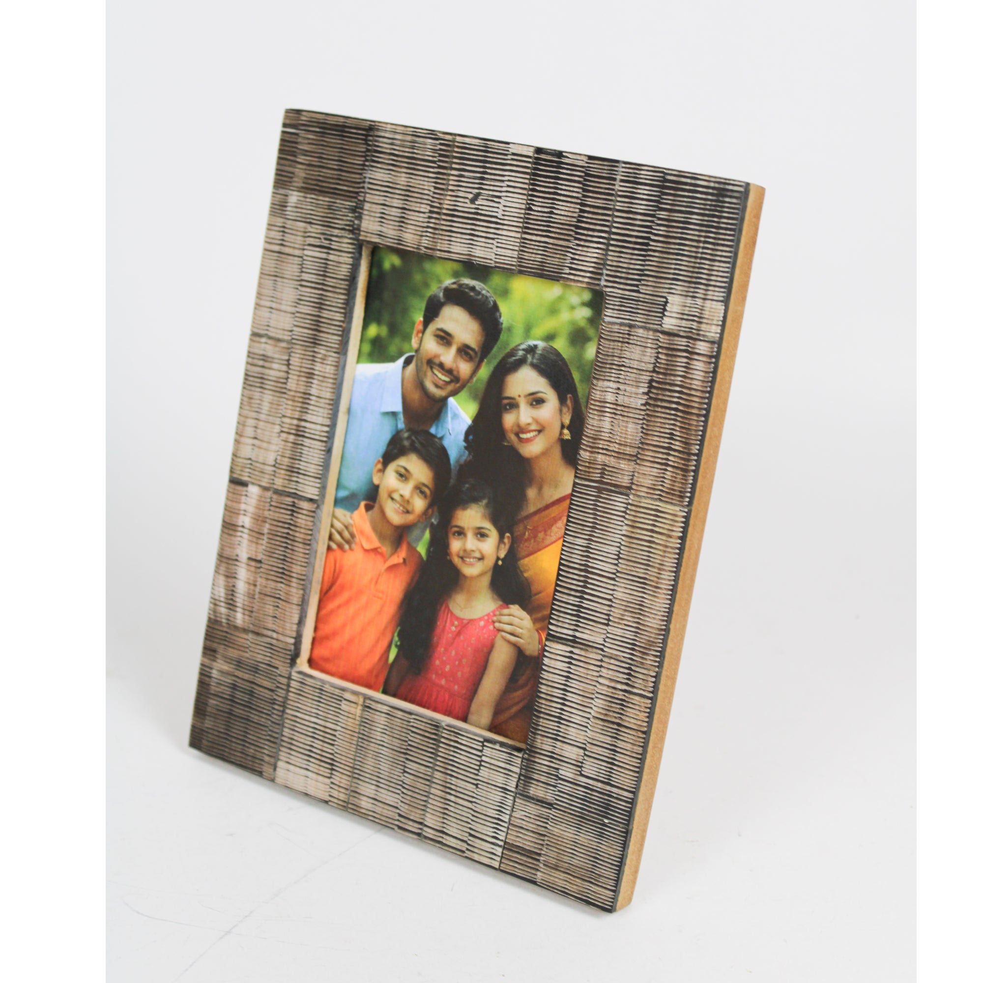 Rustic Textured Resin Photo Frame