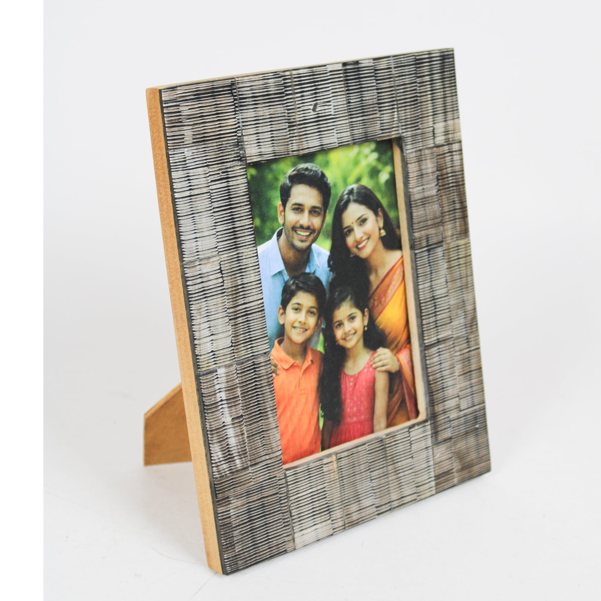 Rustic Textured Resin Photo Frame