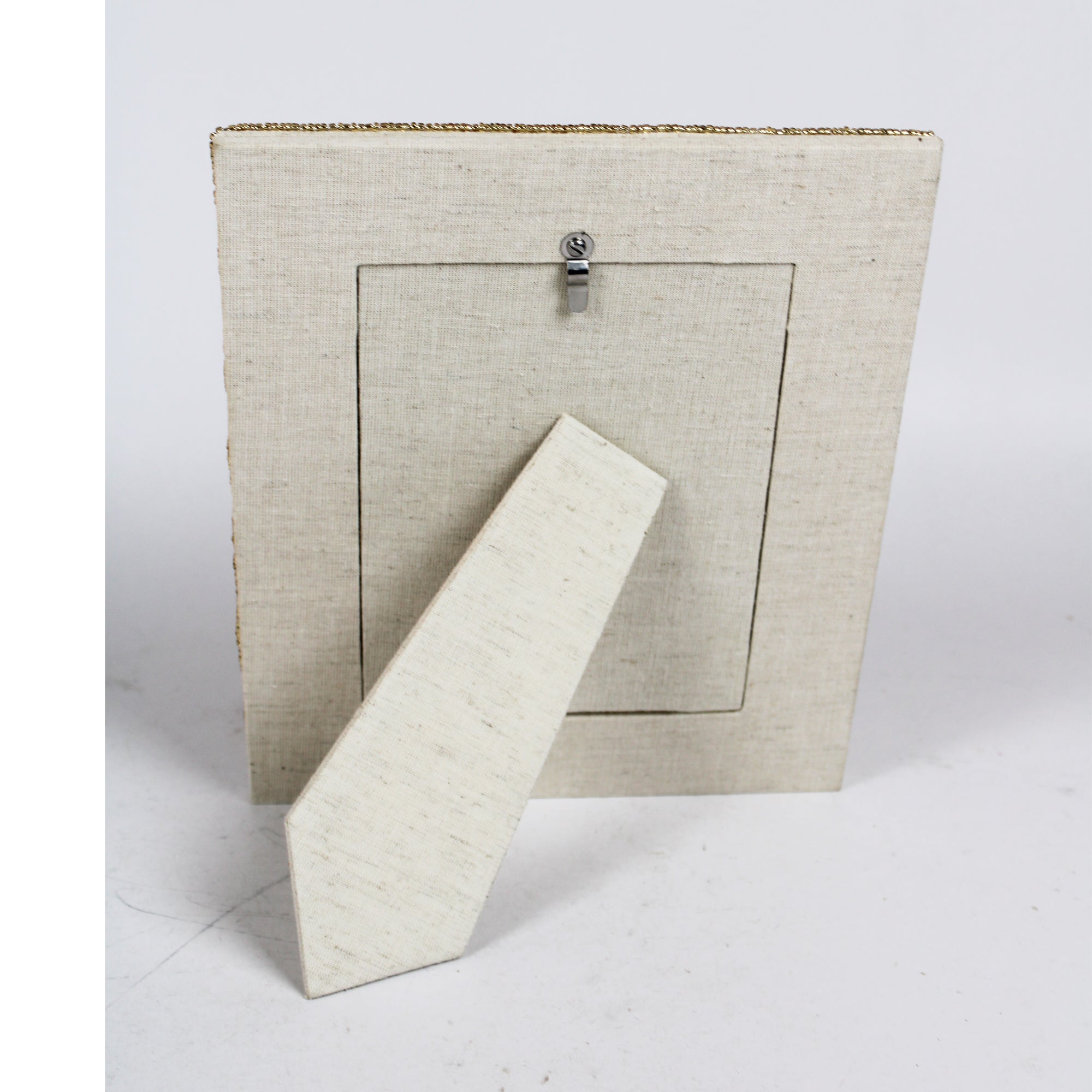 Handcrafted Blush & Gold Floral Beaded Photo Frame