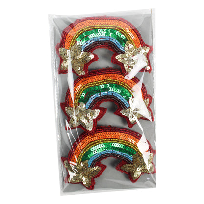 Rainbow Shaped Christmas Hanging Ornament