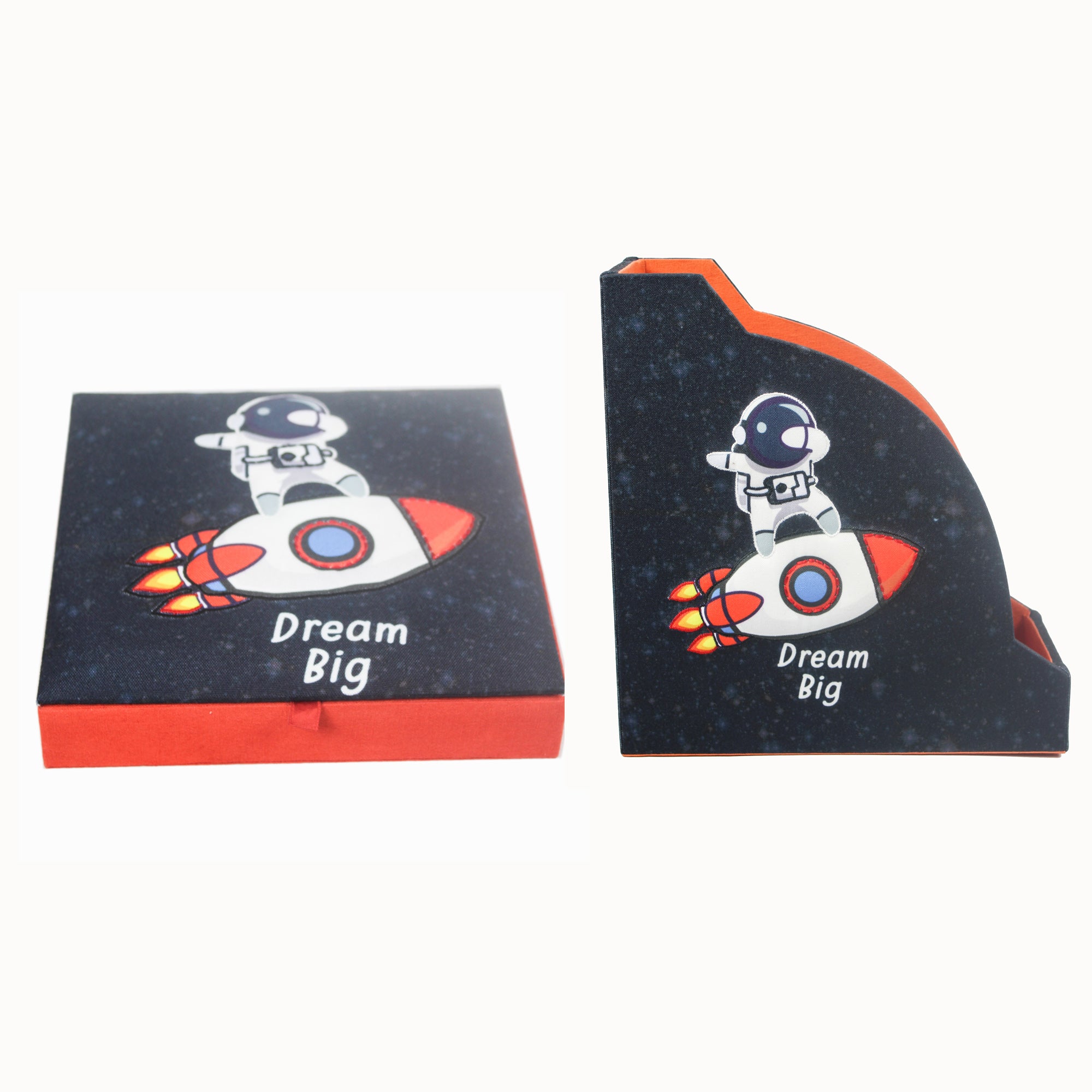 Astronaut Design Magazine Holder & Stationery Organizer (Set of 2)