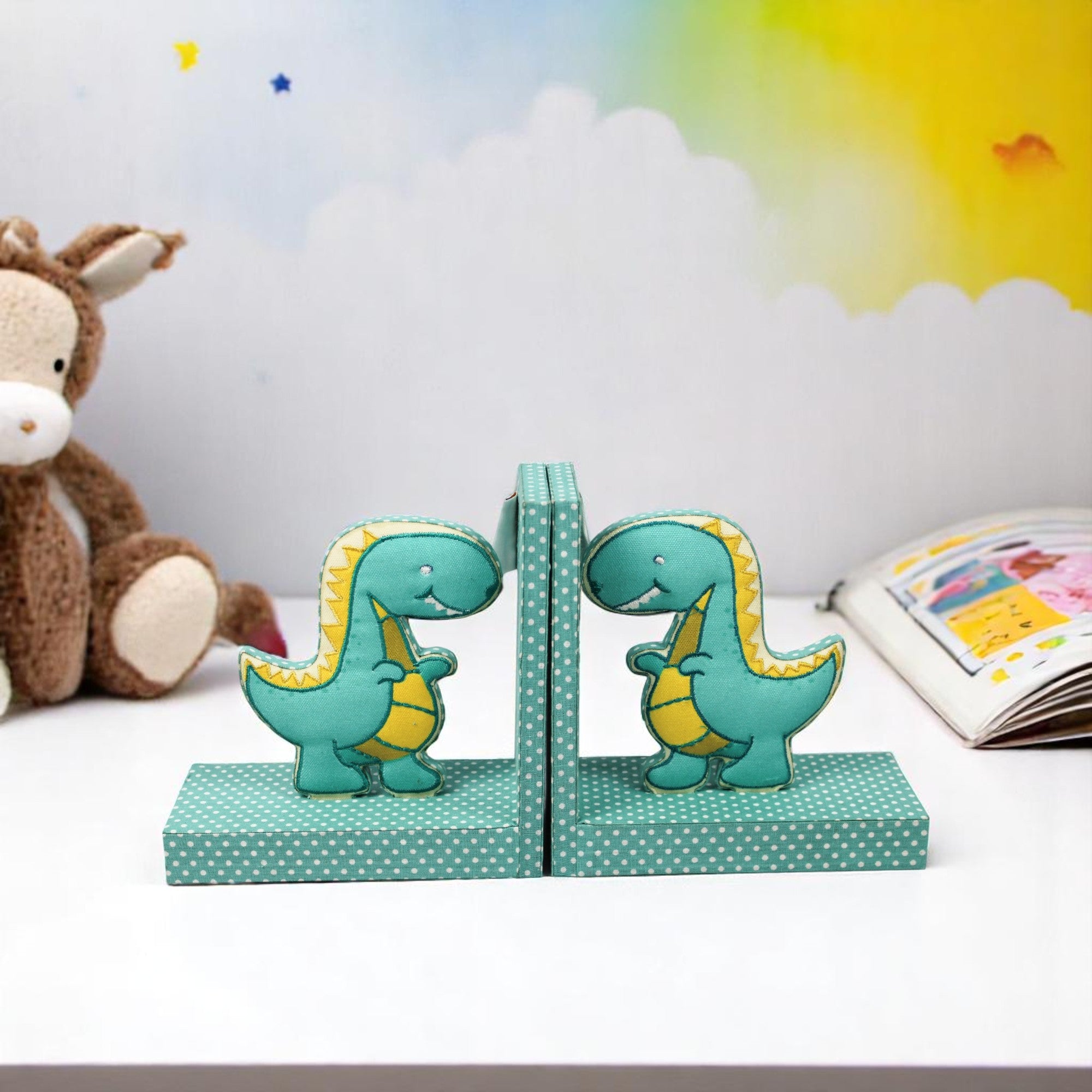 Dinosaur Design Bookends (Set of 2 Pieces)
