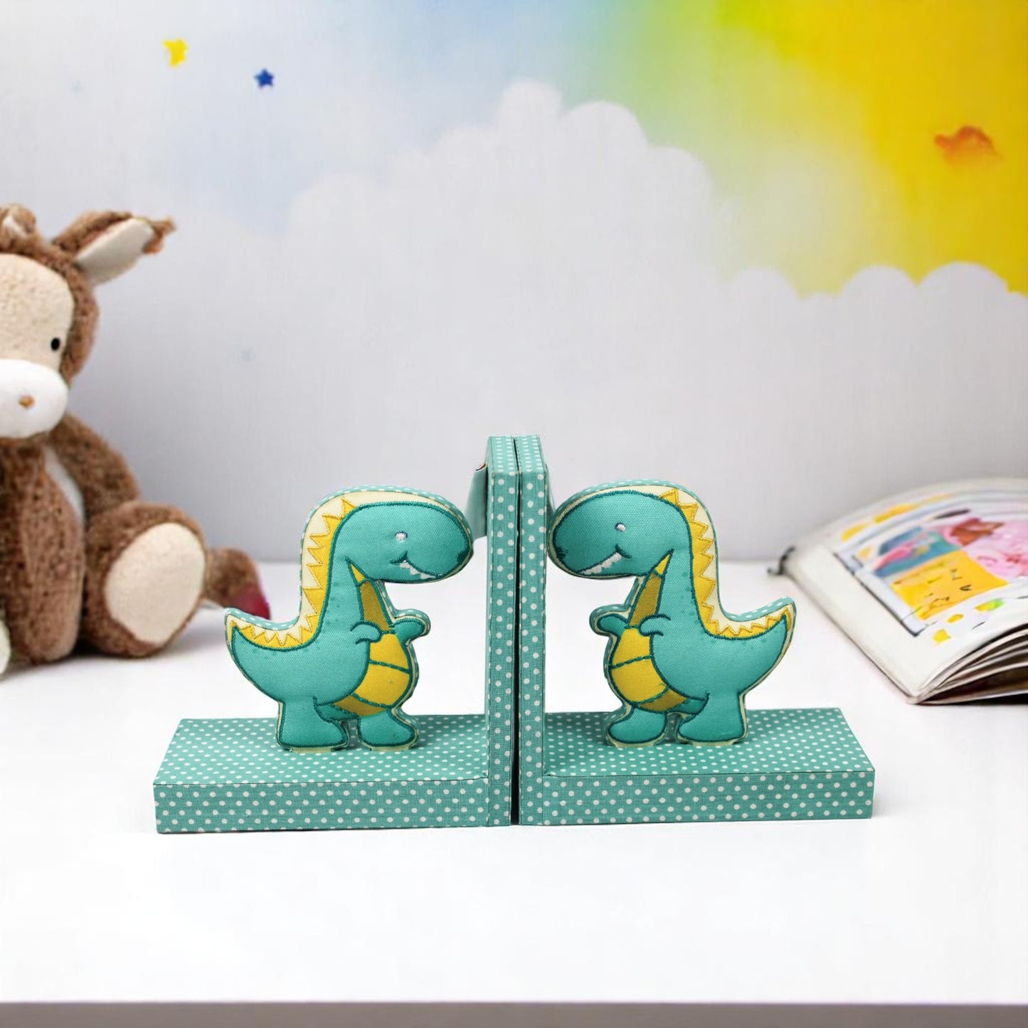 Dinosaur Design Bookends (Set of 2 Pieces)