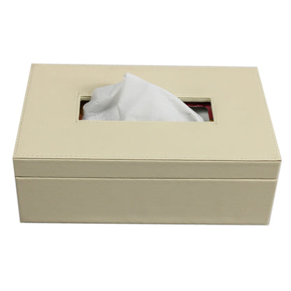 Ivory Colour Leatherette Hamper of 4 Articles