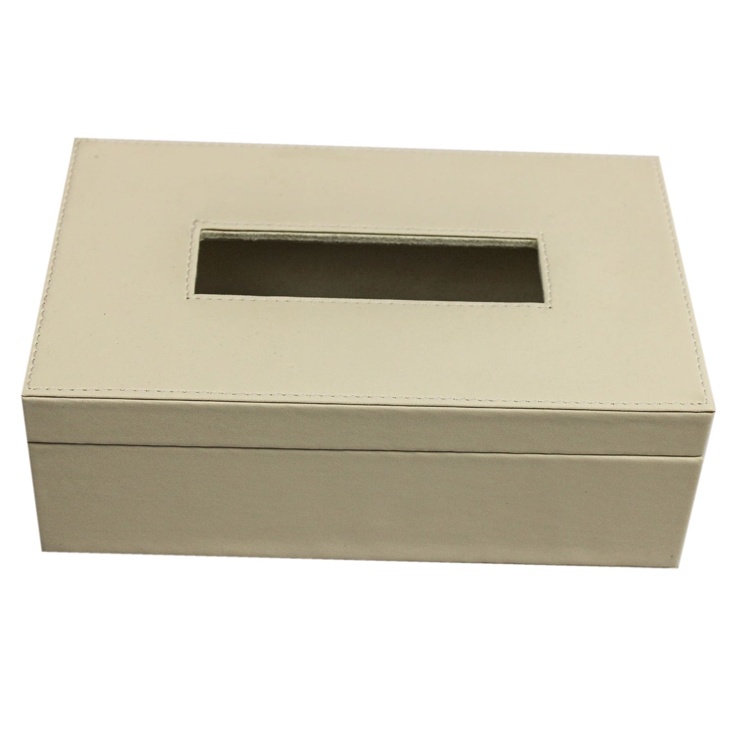 Ivory Colour Leatherette Hamper of 4 Articles