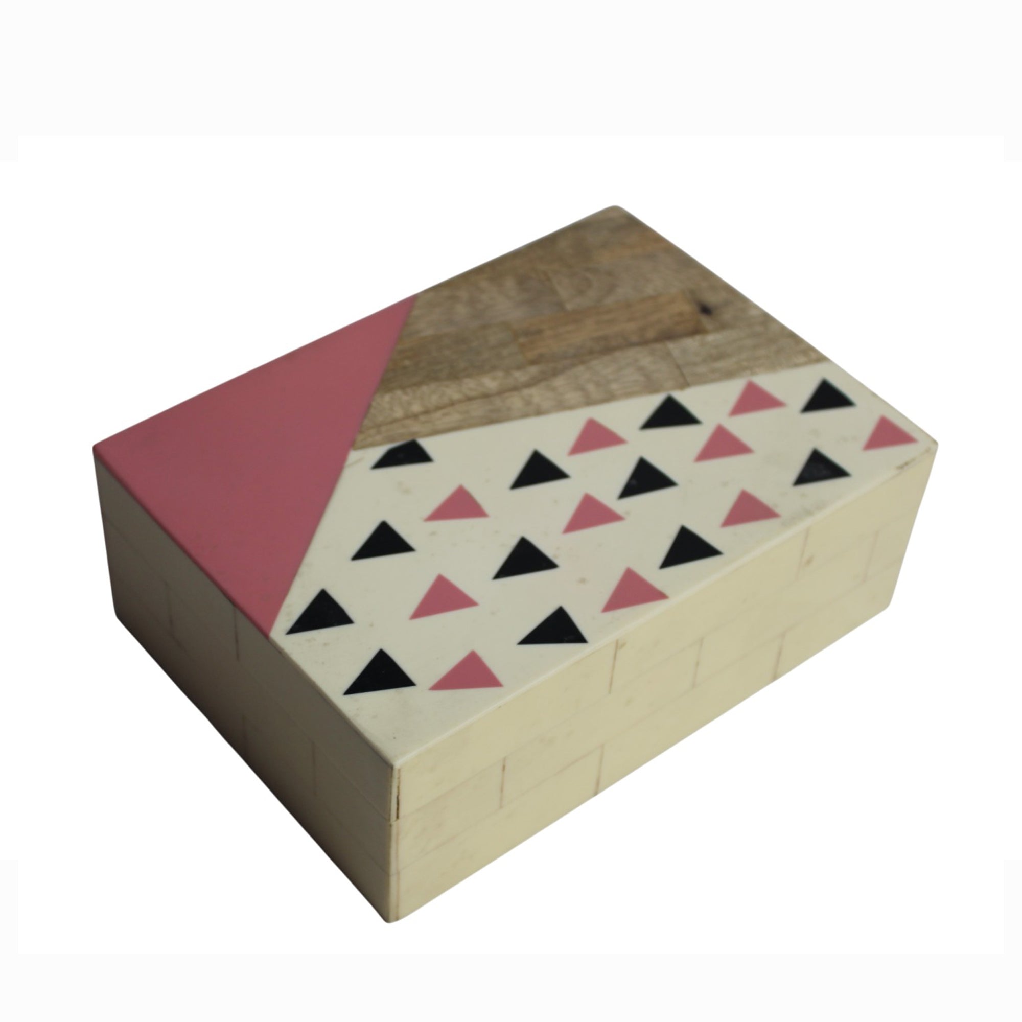 Geometric Fusion Inlay Jewellery Box