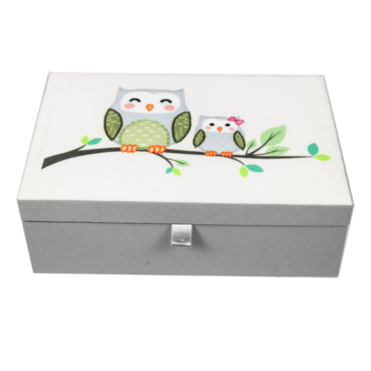 Embroidered Bird Storage Box