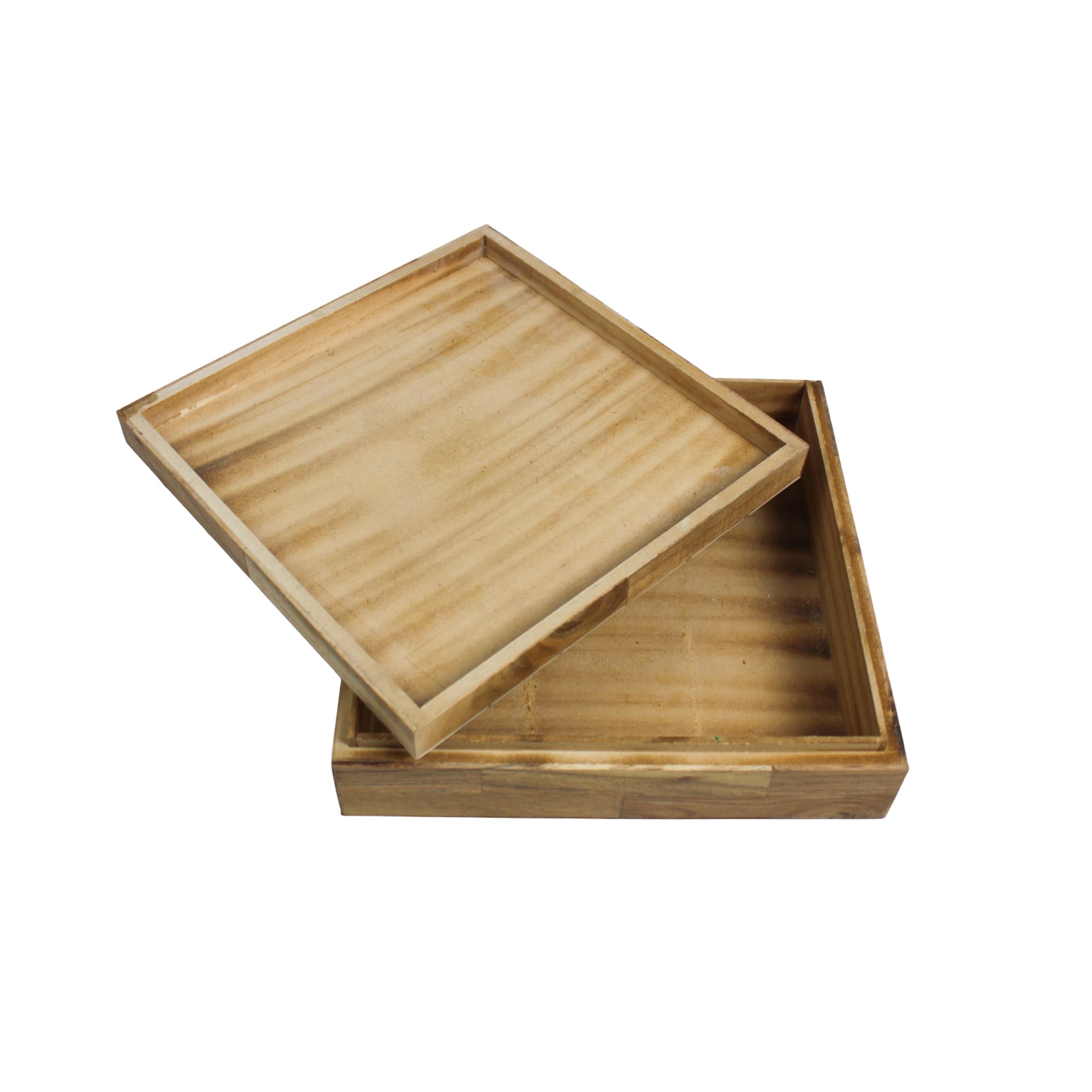 Artisan Wood & Bone Starburst Inlay Jewellery Box