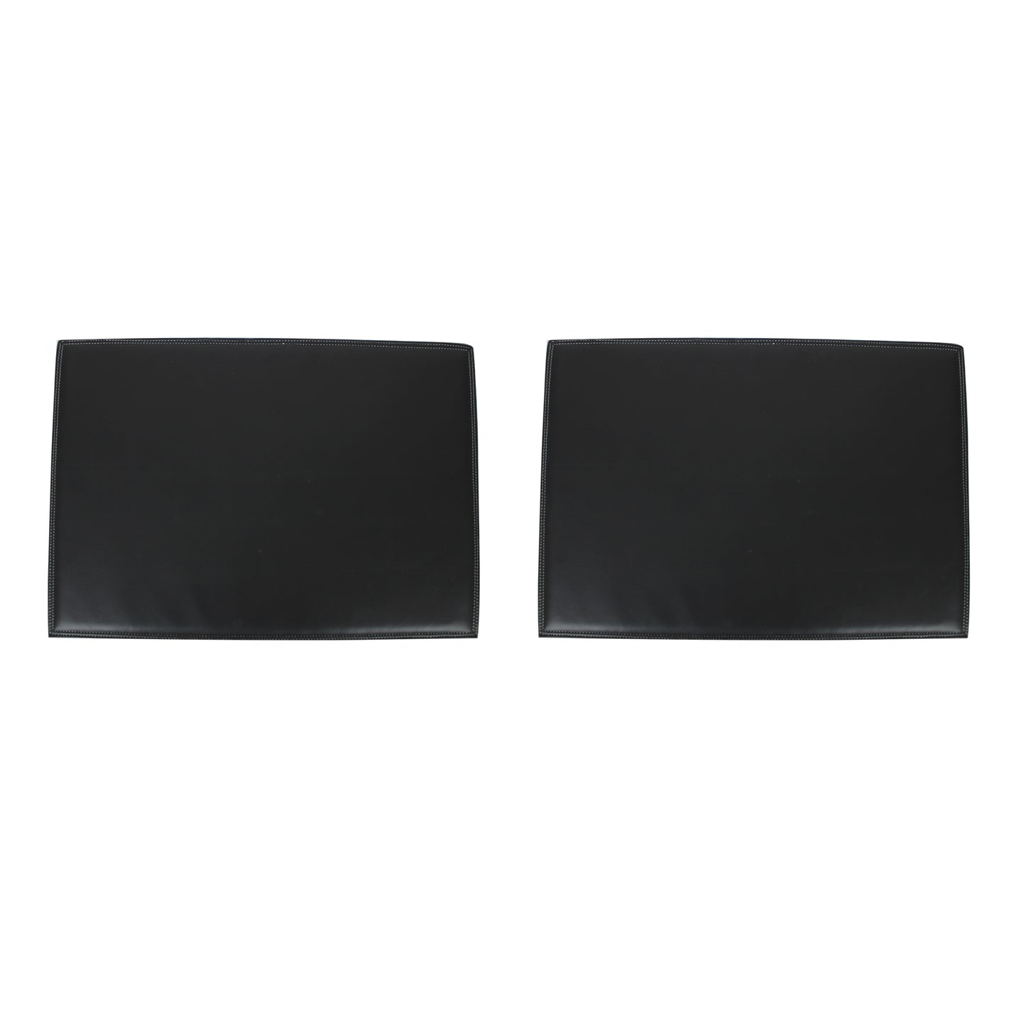 Set of 2 Pcs Grey Leatherette Placemat