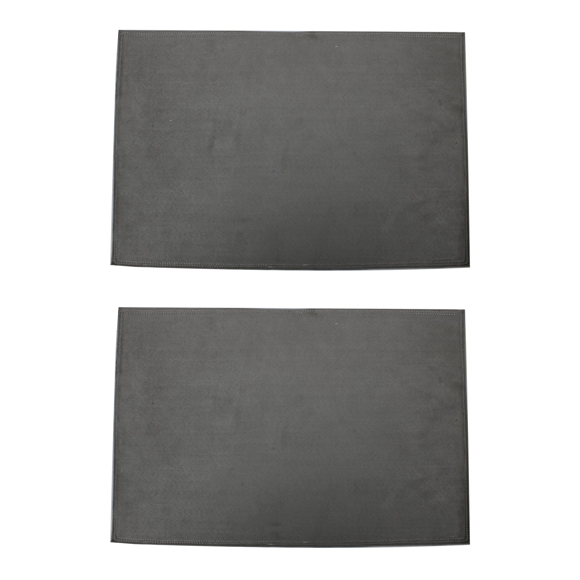 Grey Leatherite Placemats Set of Two