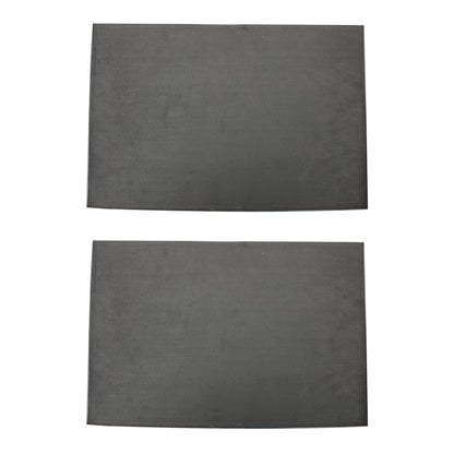 Set of 2 Pcs Grey Leatherette Placemat