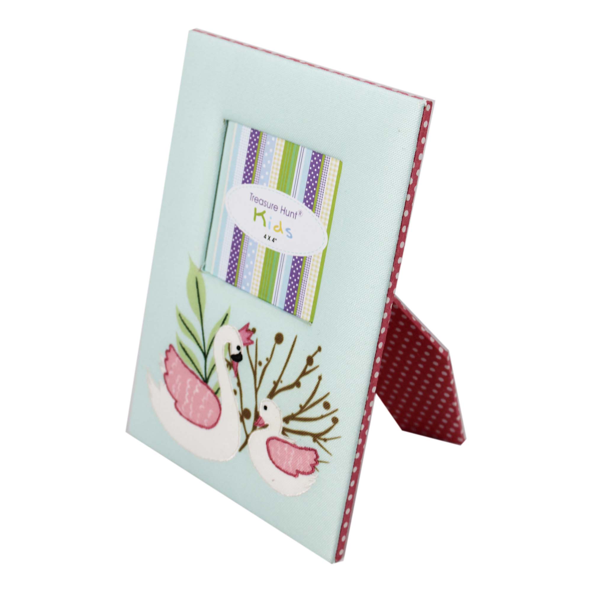 Embroidered Swan Picture Frame for Kids