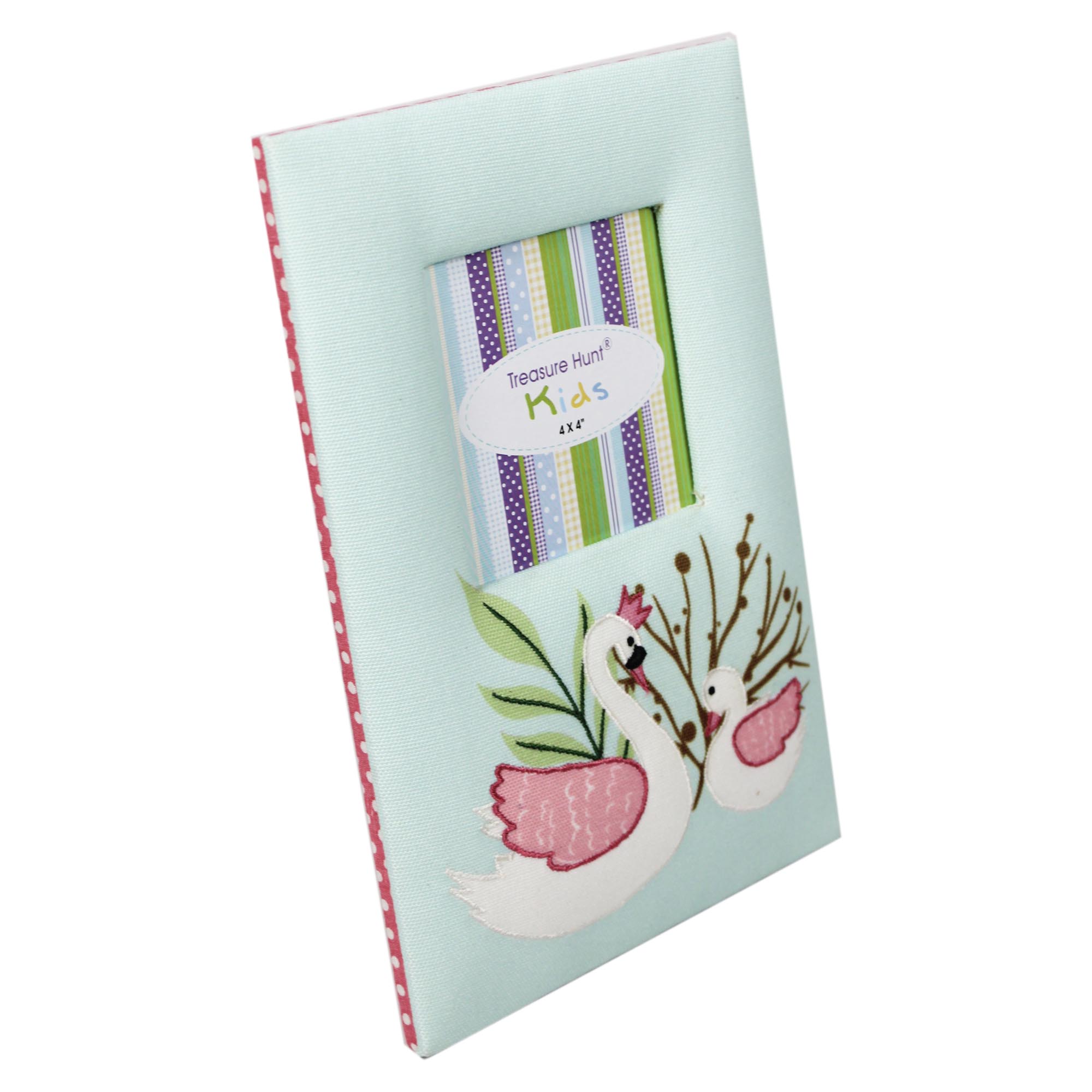 Embroidered Swan Picture Frame for Kids