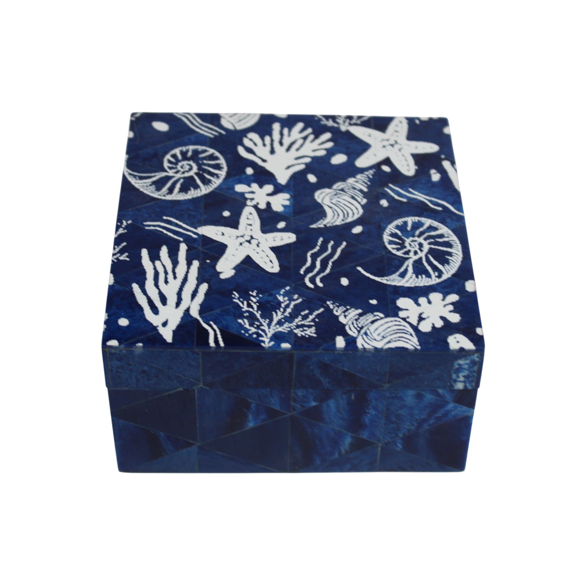 Deep Sea Indigo Resin Jewellery Box