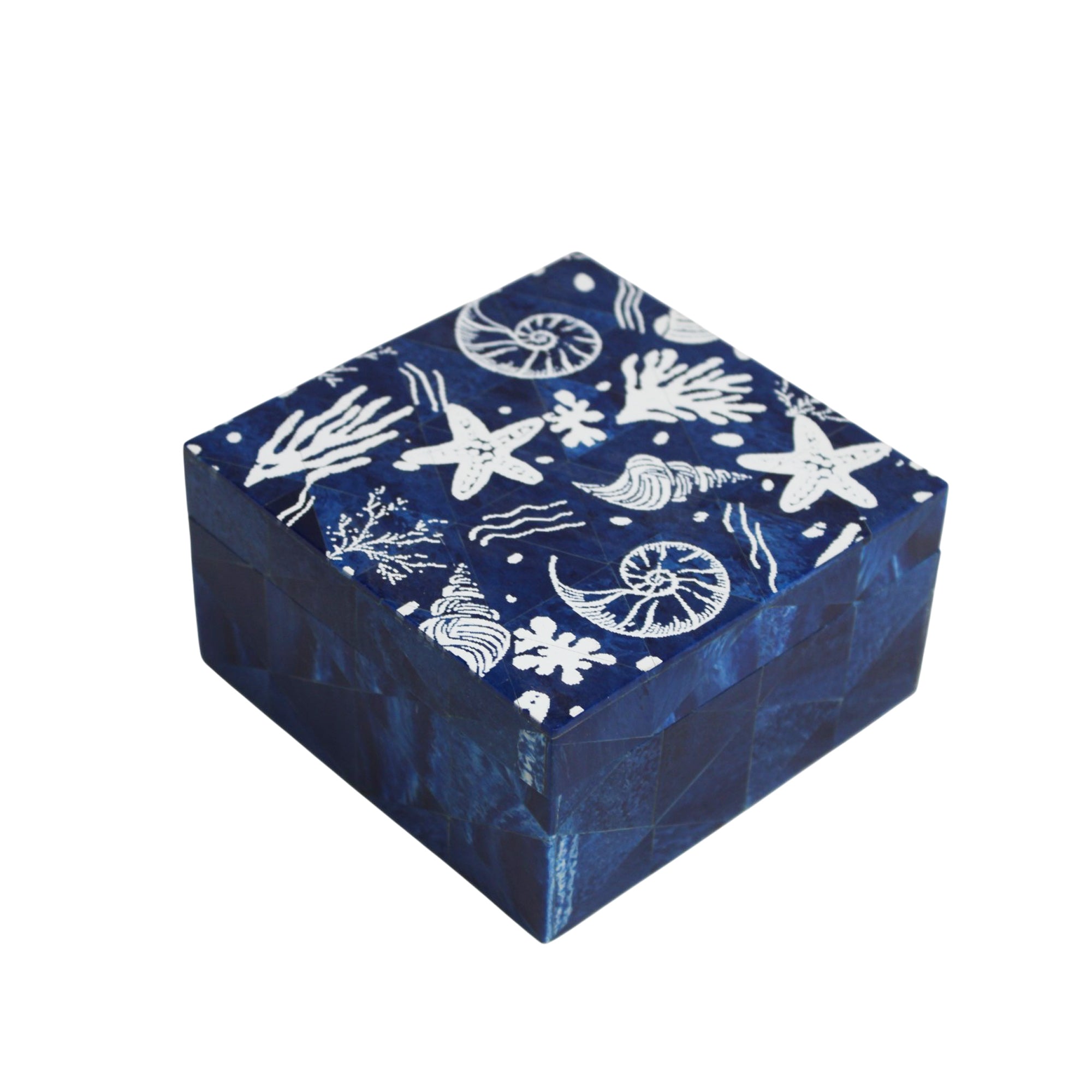 Deep Sea Indigo Resin Jewellery Box
