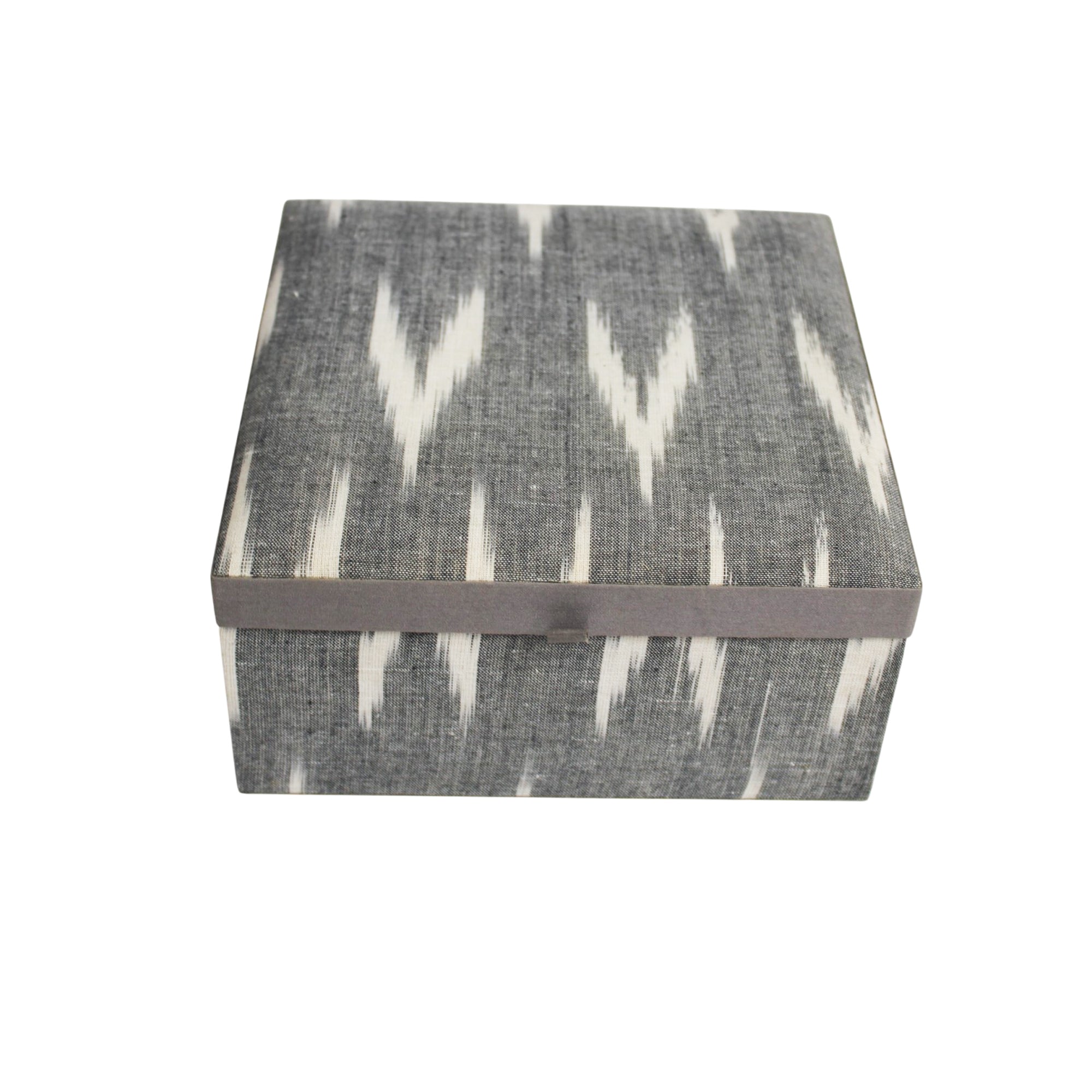 Monochrome Weave Fabric Keepsake Box