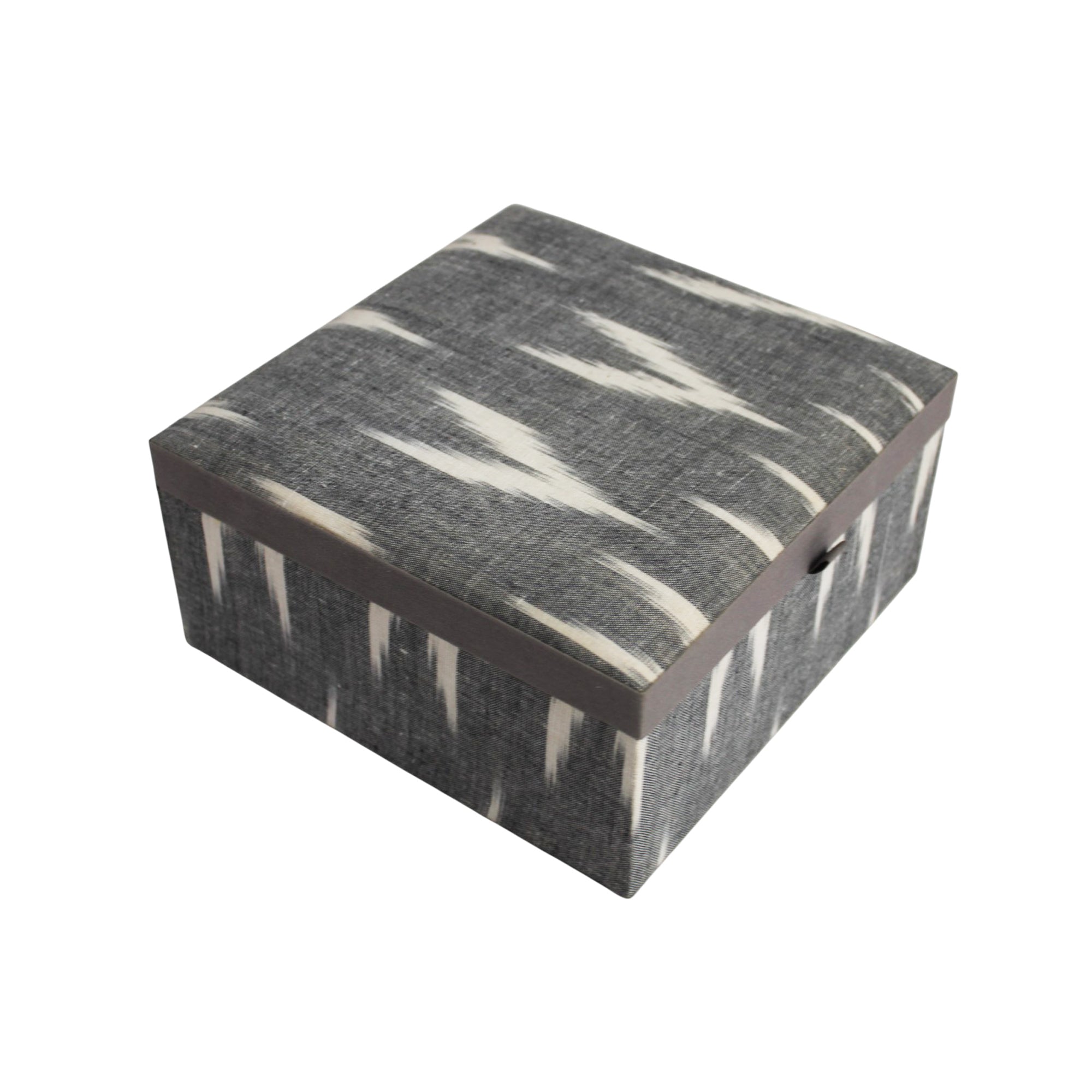Monochrome Weave Fabric Keepsake Box