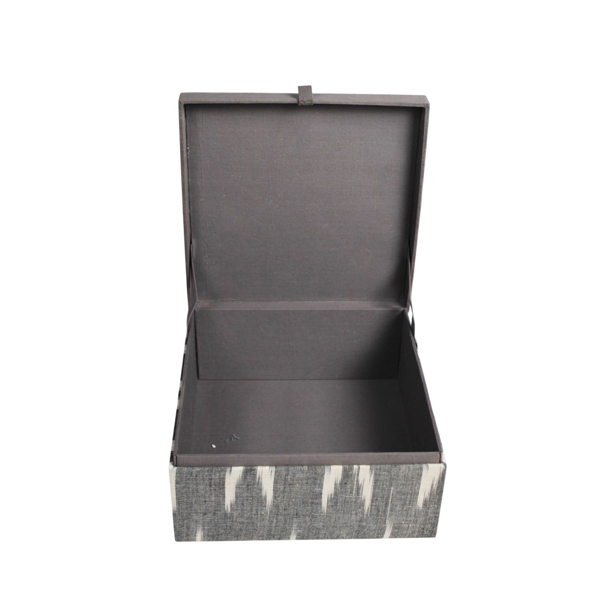 Monochrome Weave Fabric Keepsake Box