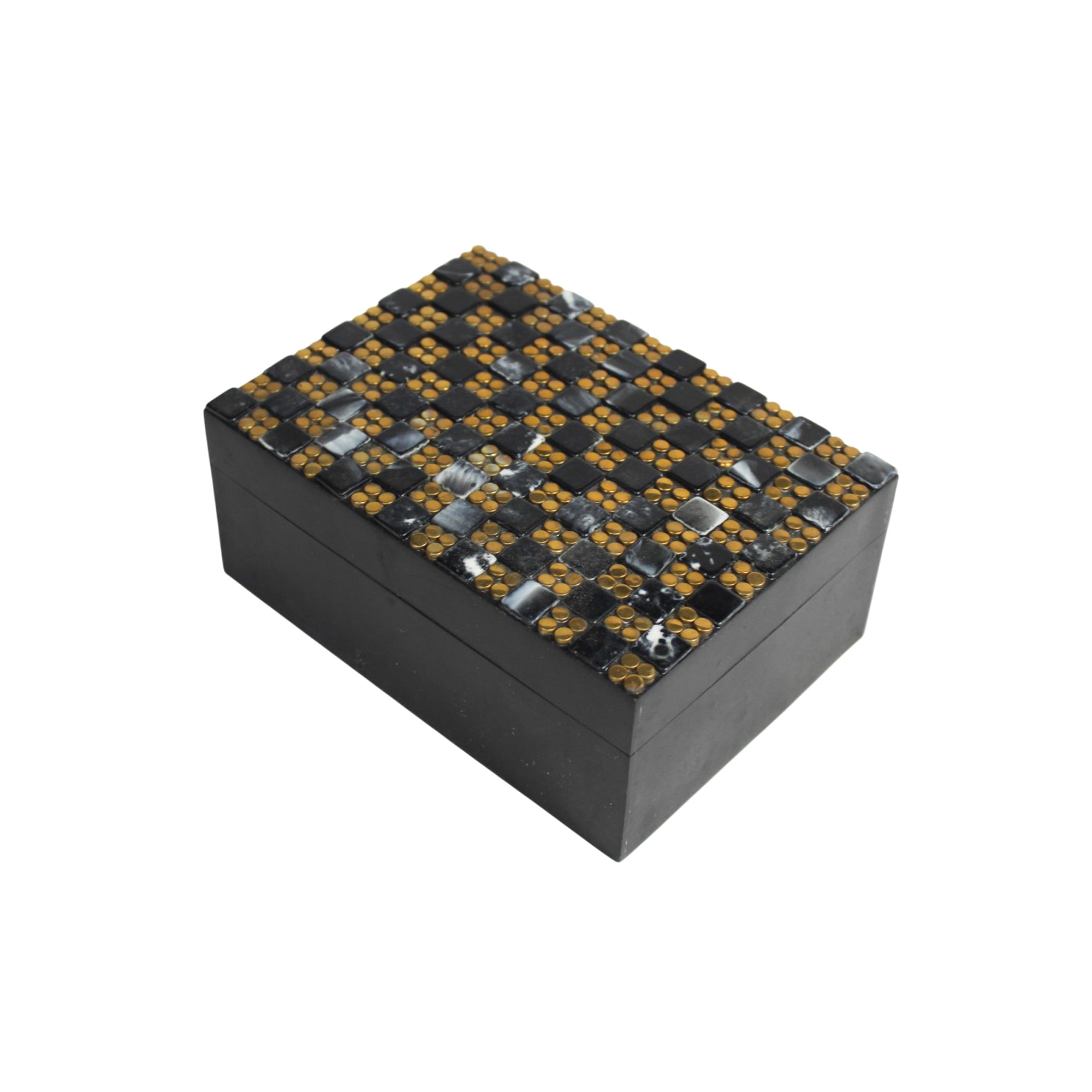 Obsidian Mosaic Jewellery Box