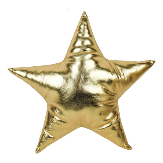 Golden Star Shaped Cushion