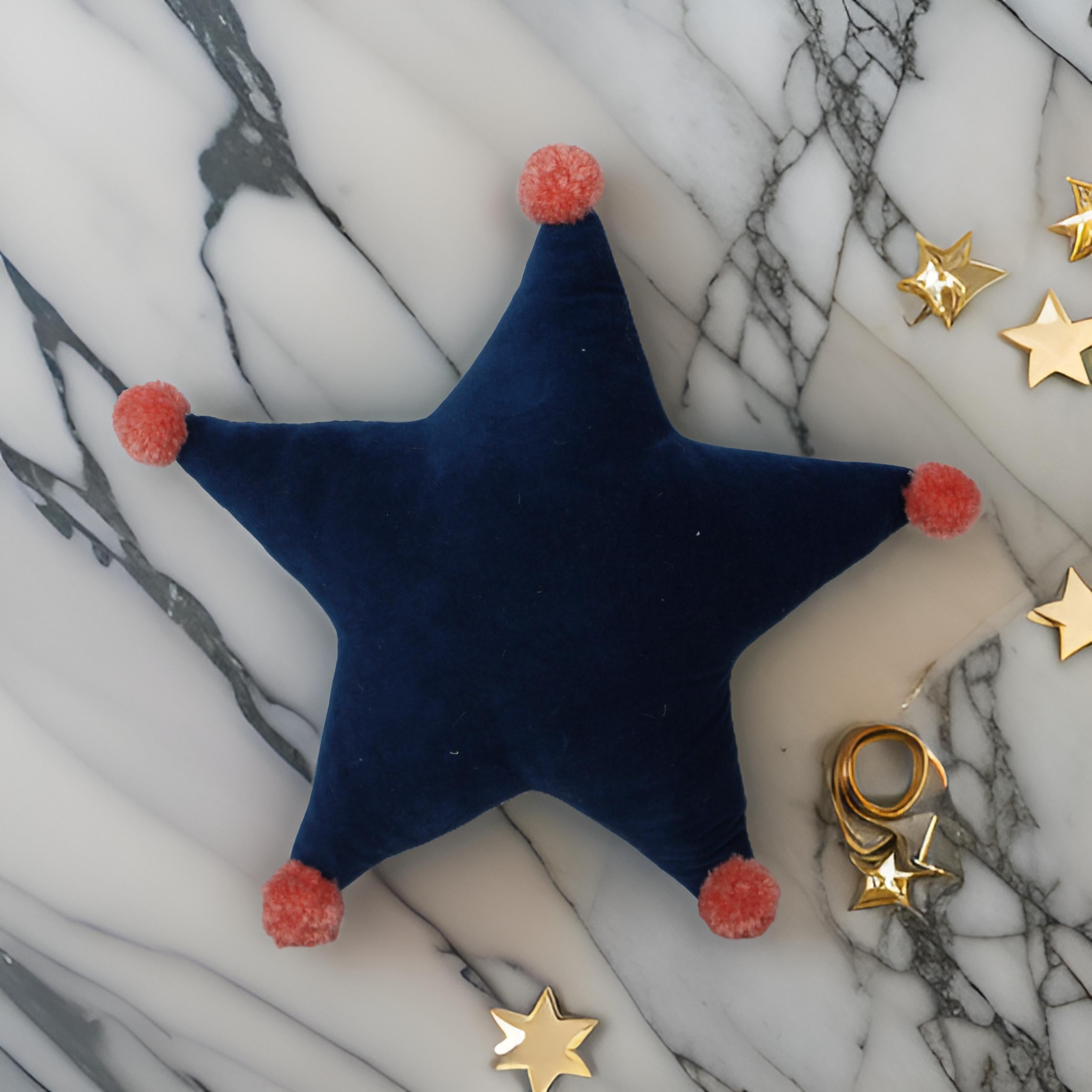 Star Shaped Velvet Cushion