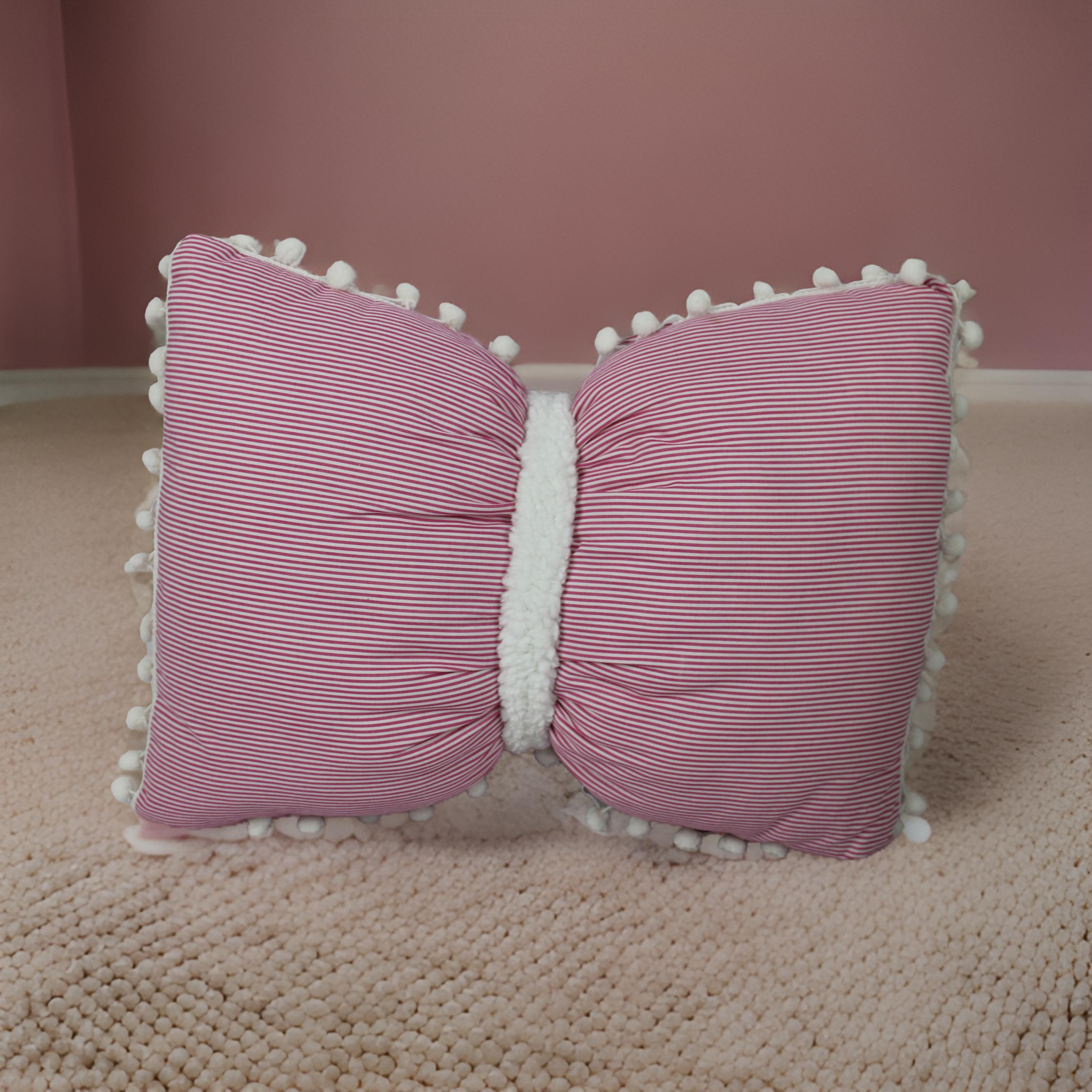 Pink & White Cushion