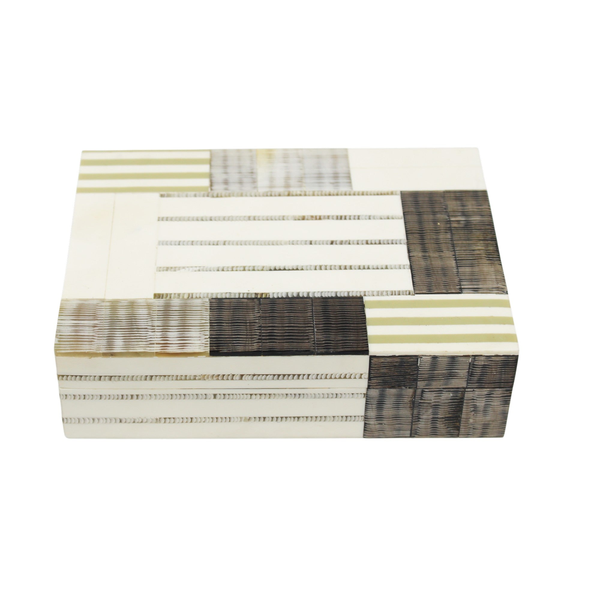 Monochrome Optical Inlay Decorative Box