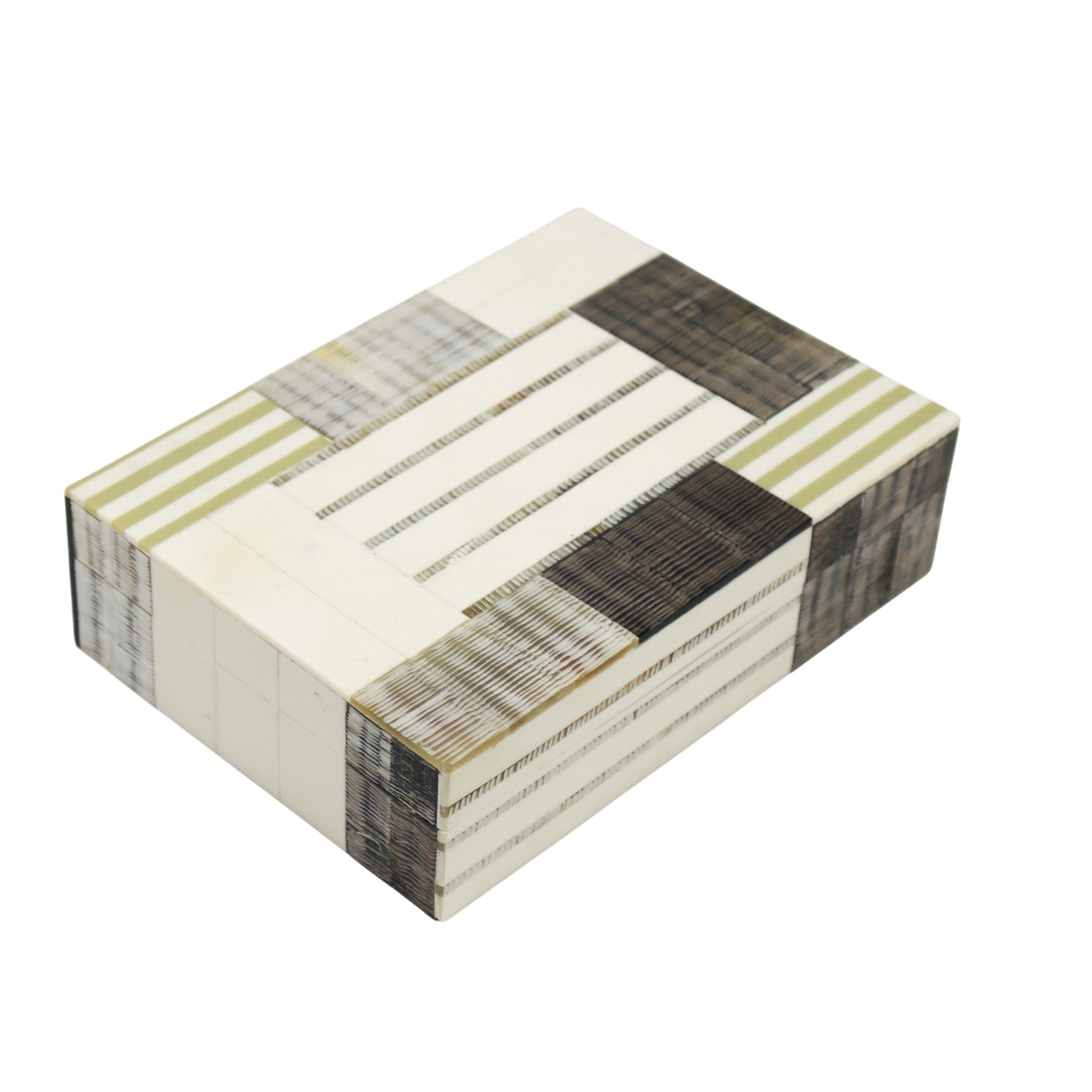 Monochrome Optical Inlay Decorative Box