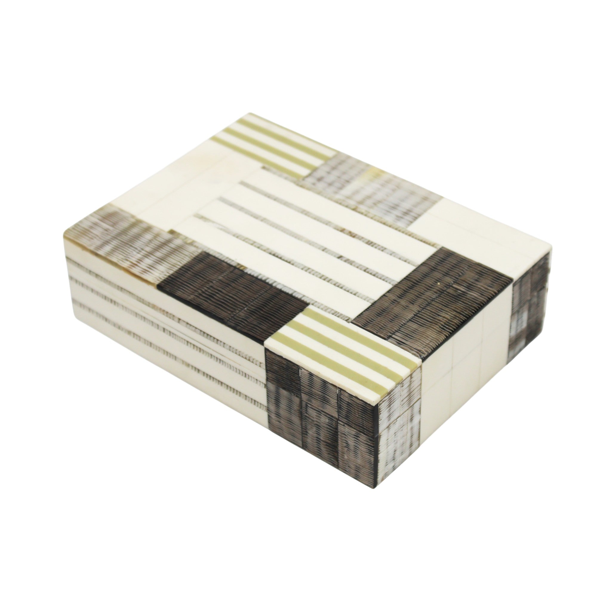 Monochrome Optical Inlay Decorative Box