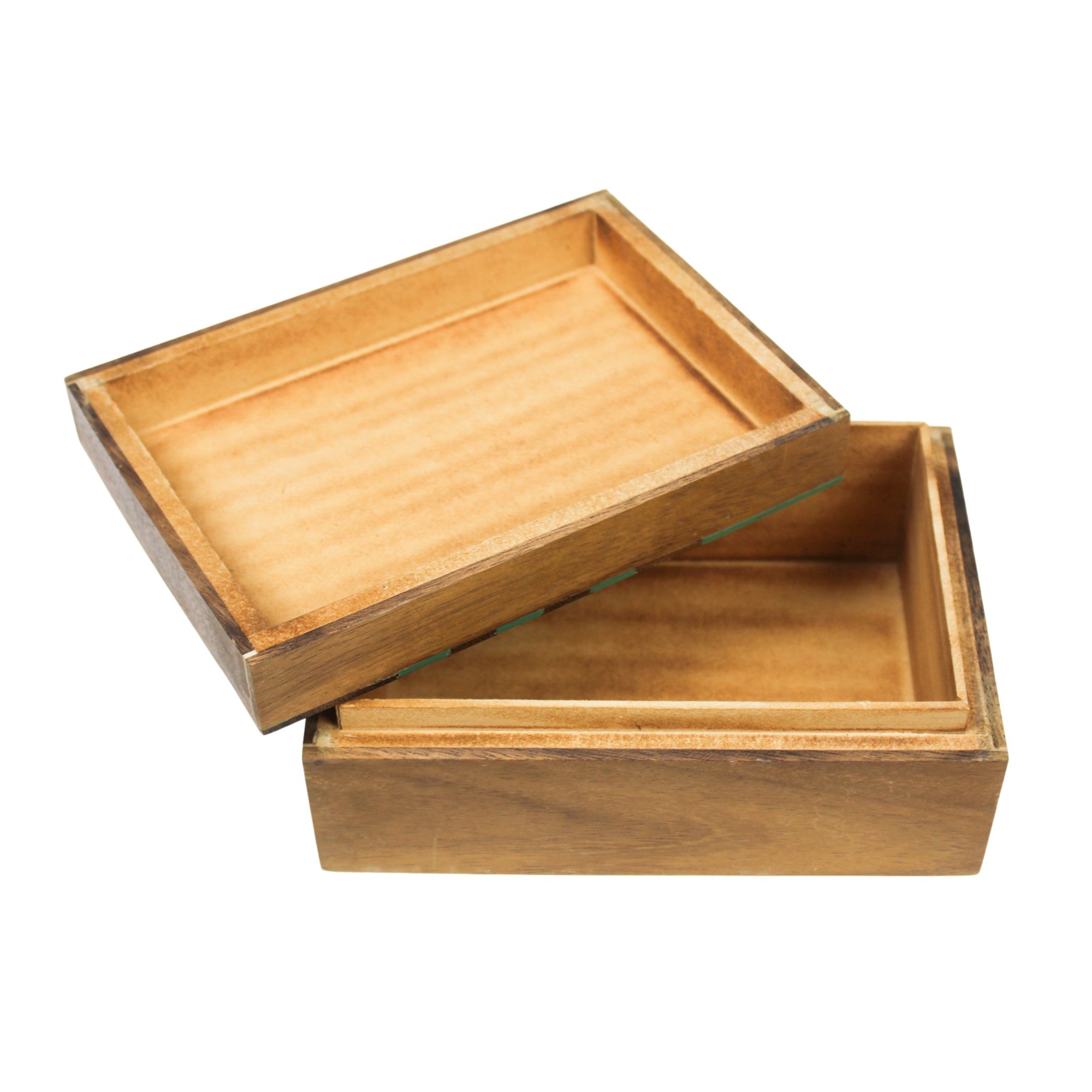 Sage & Cedar Geometric Inlay Jewellery Box