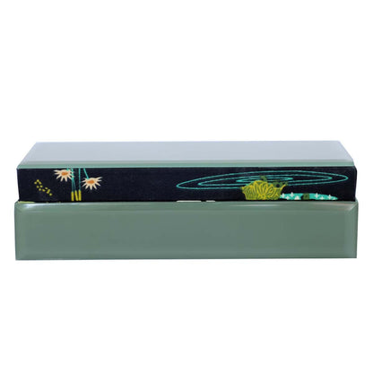 Glass & Printed Fabric Multi Purpose Box