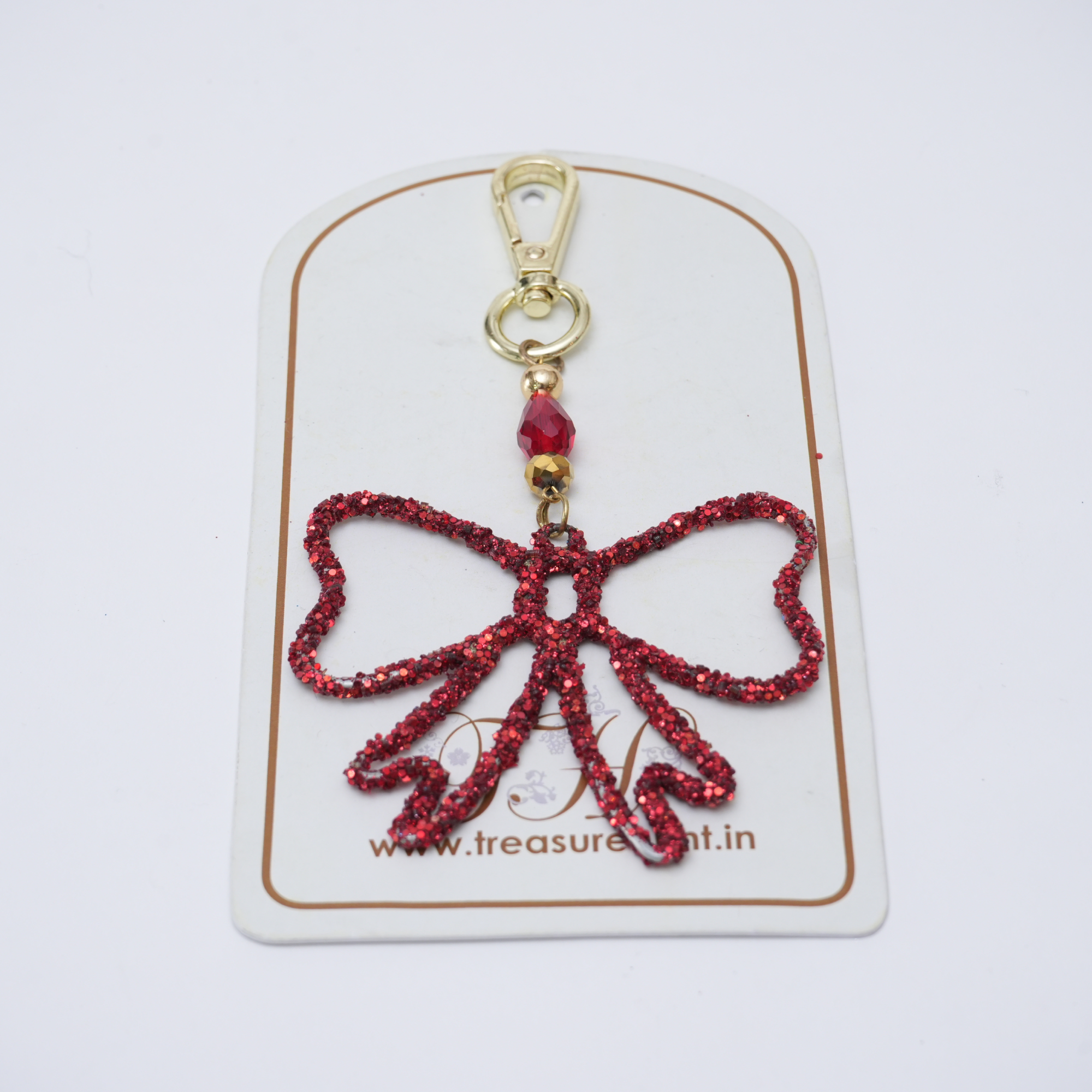 Red Bow Shaped Bag Charm