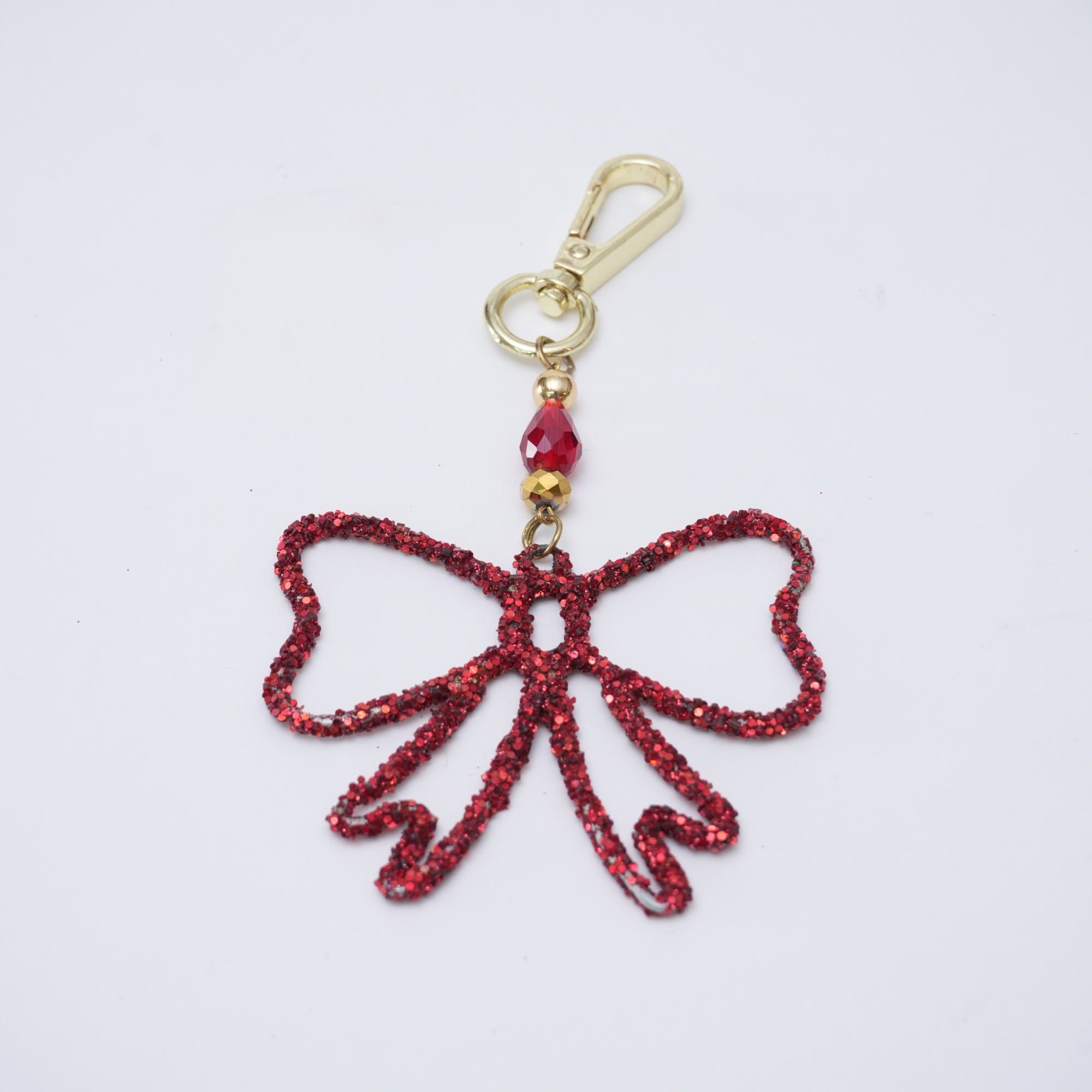 Red Bow Shaped Bag Charm