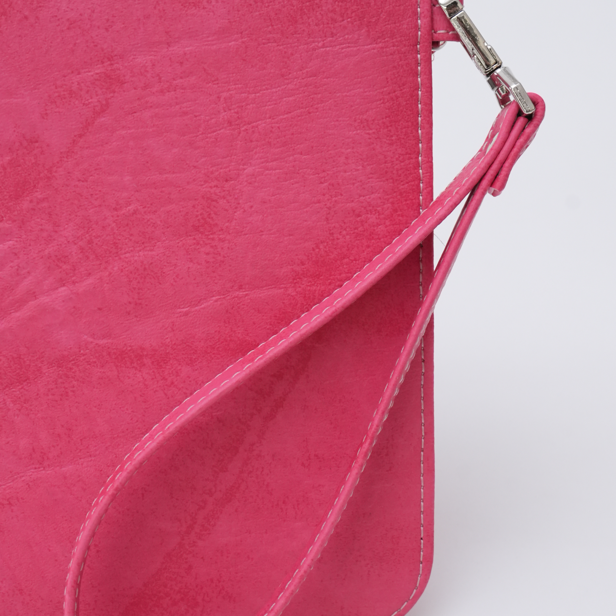 Pink Butterfly Embroidered Clutch Bag