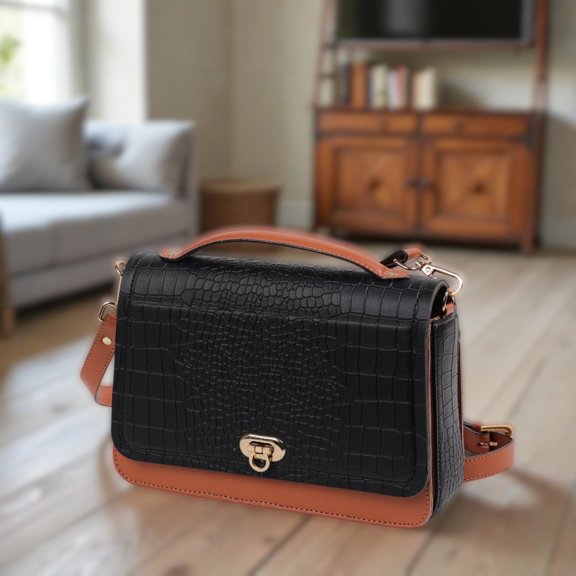  High-Quality PU Sling Bag for Women 