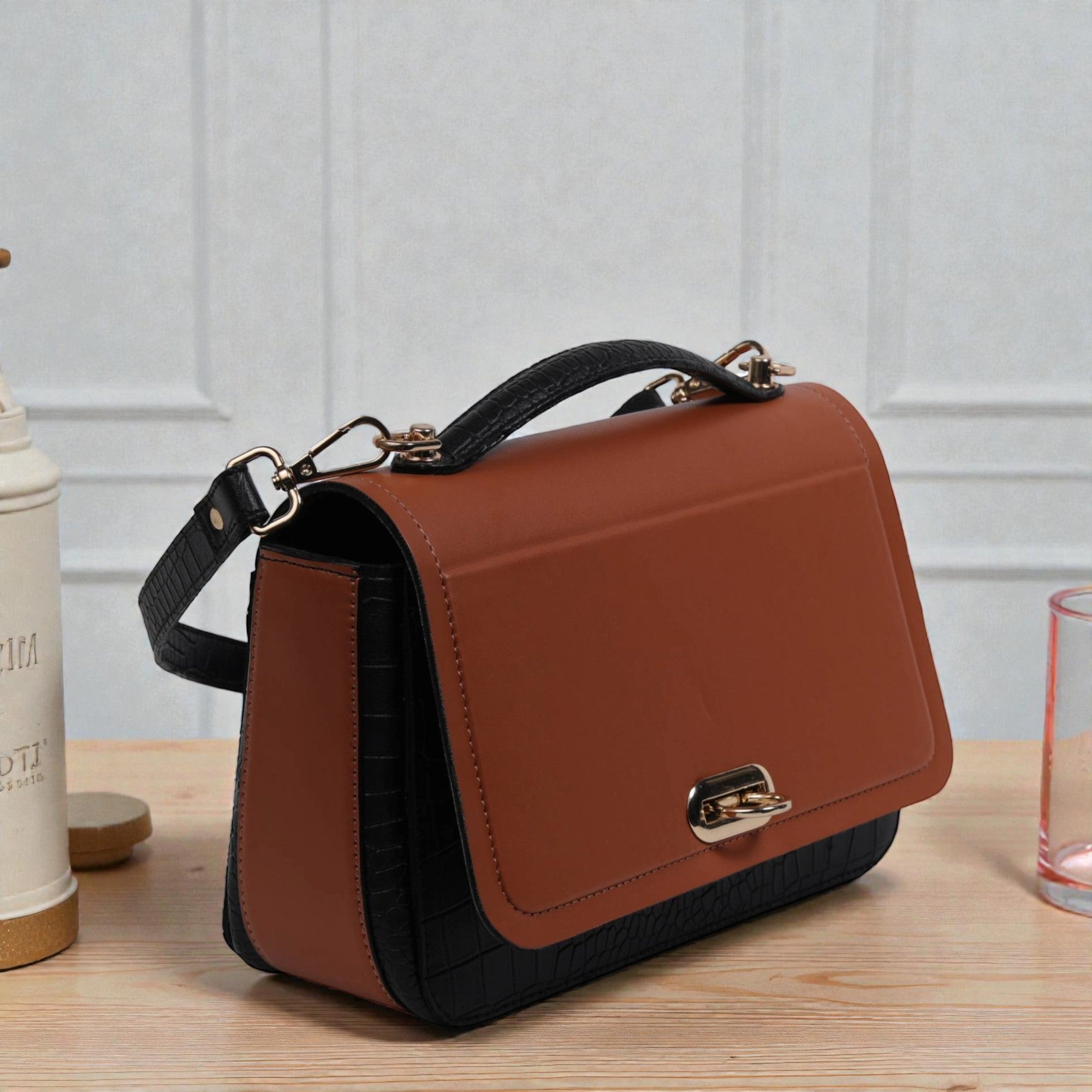  High-Quality PU Sling Bag for Women 