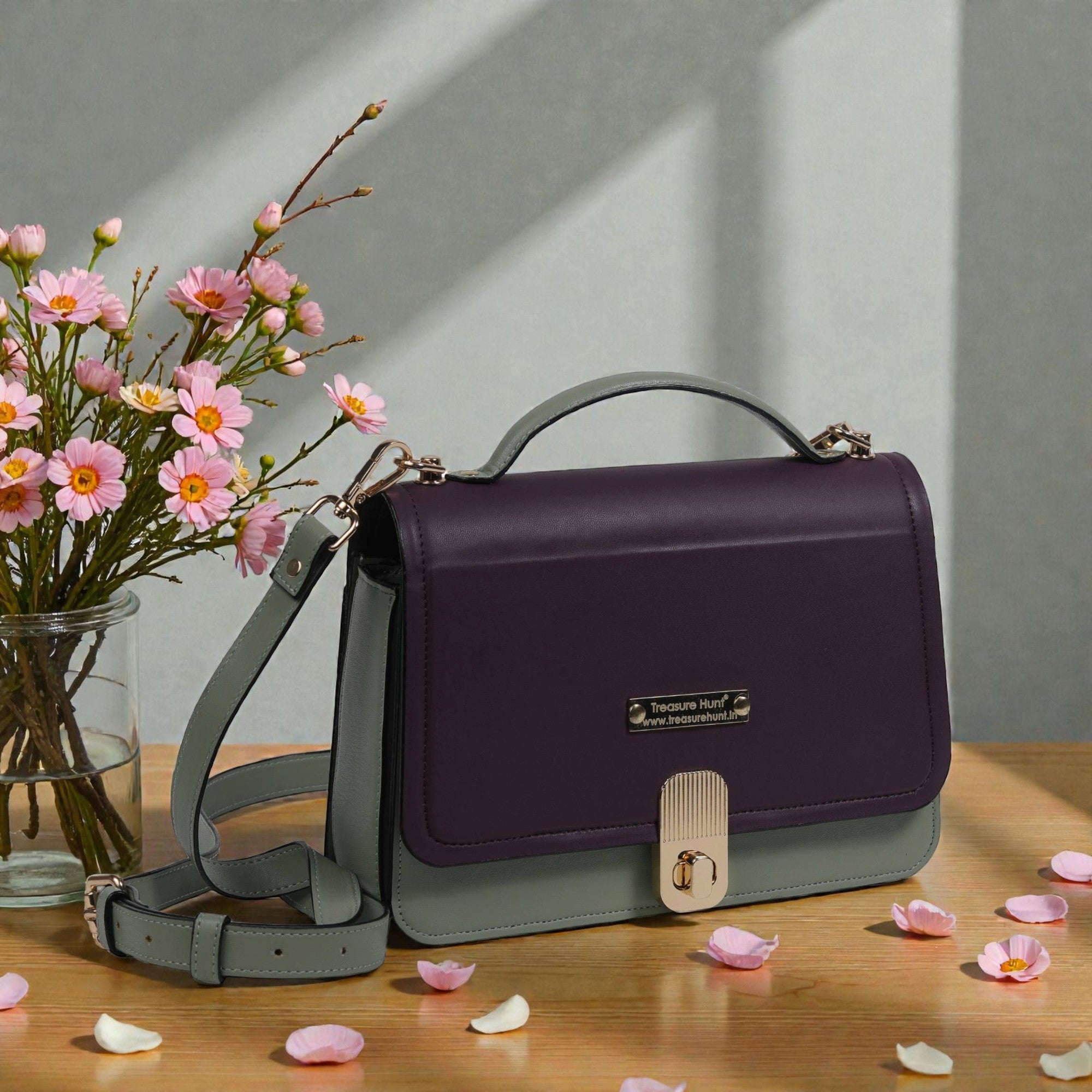  High-Quality Women’s PU Sling Bag 