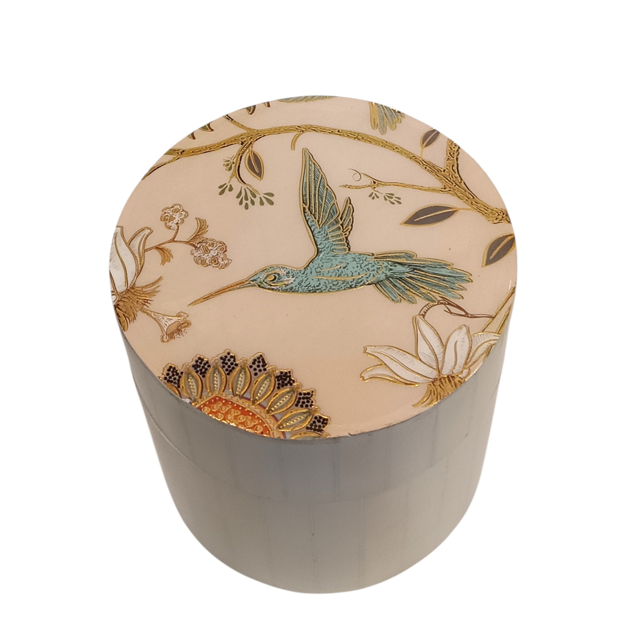 Premium Bird Design Round Utility Box