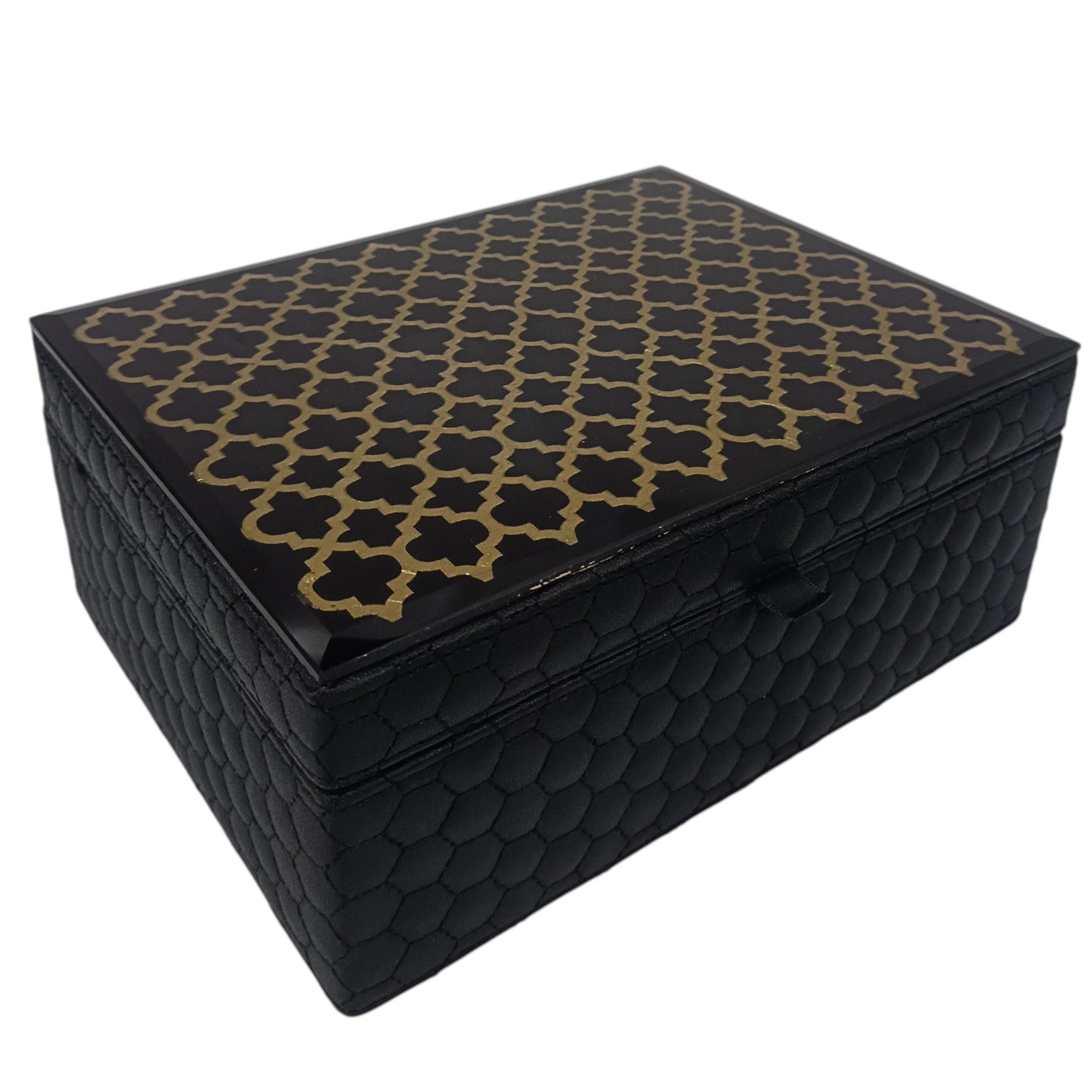 Black & Gold Moroccan Jewelry Box