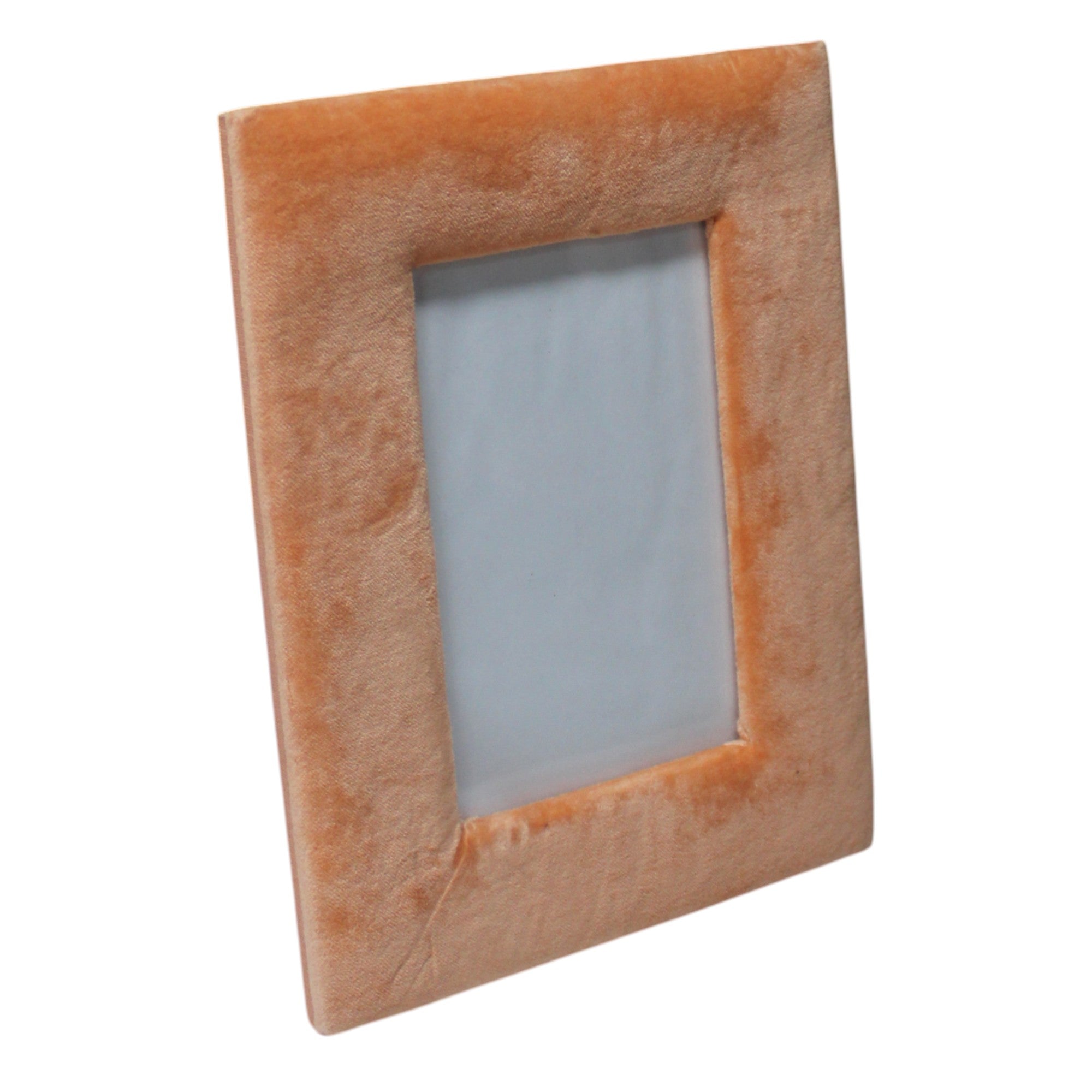 Handcrafted Orange Scalloped Photo Frame