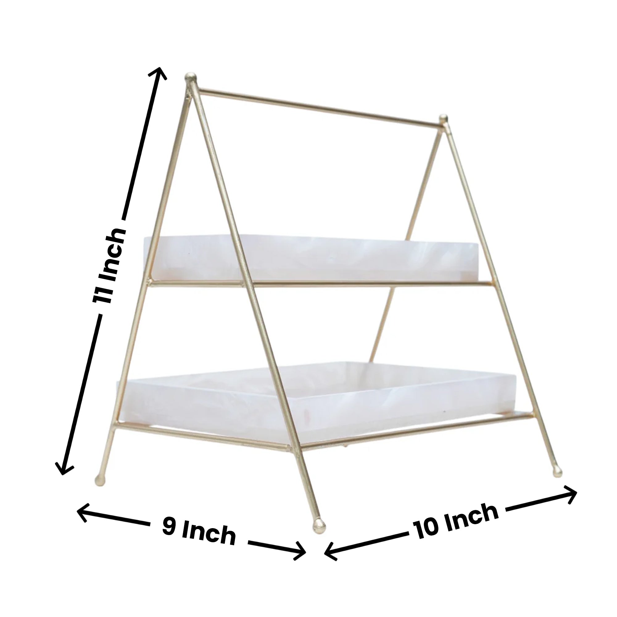 Two Tier Metal Serving Food Platter