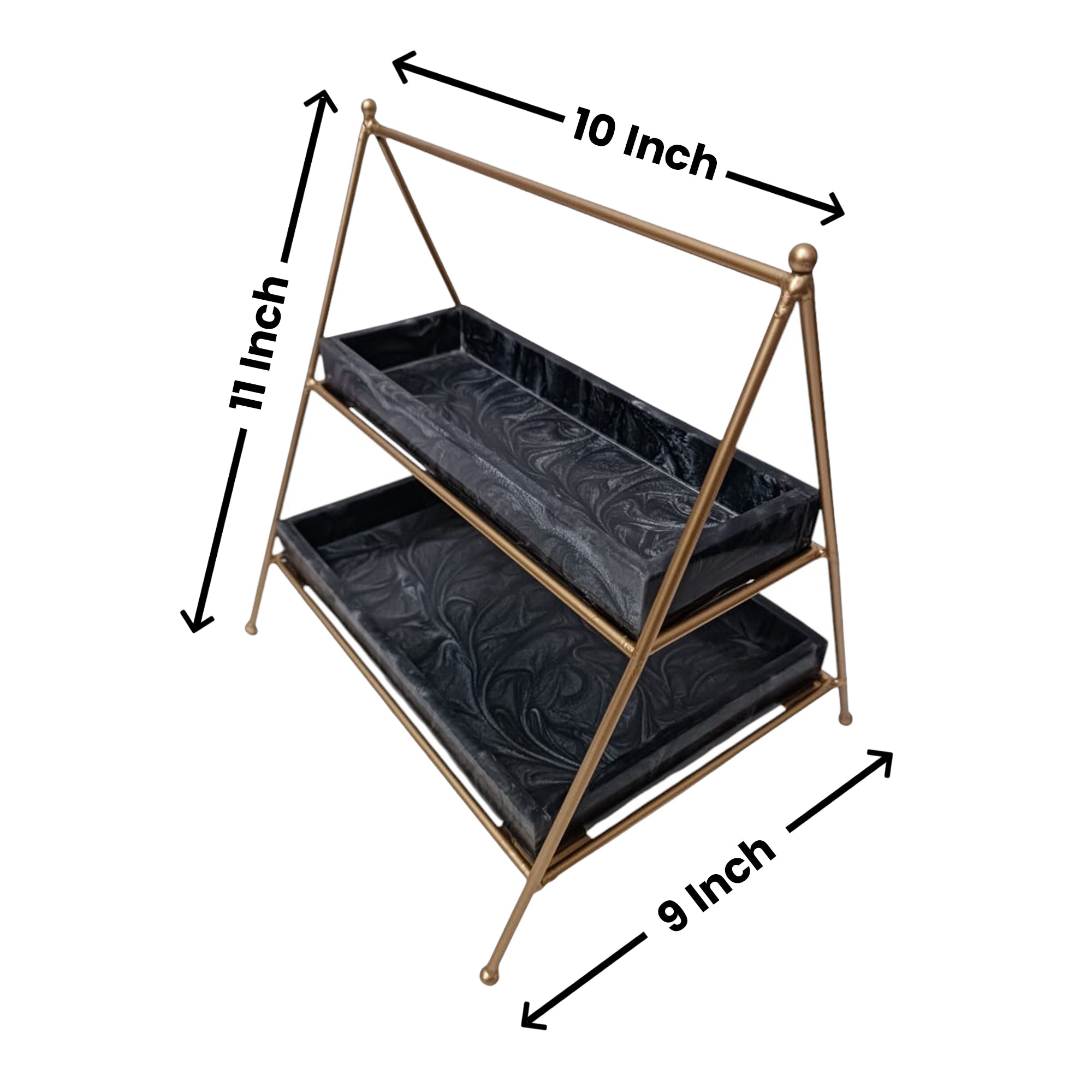 Two Tier Metal Serving Food Platter