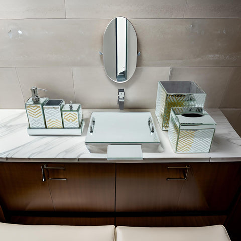 Premium Bathroom 8-Pieces Accessory Set